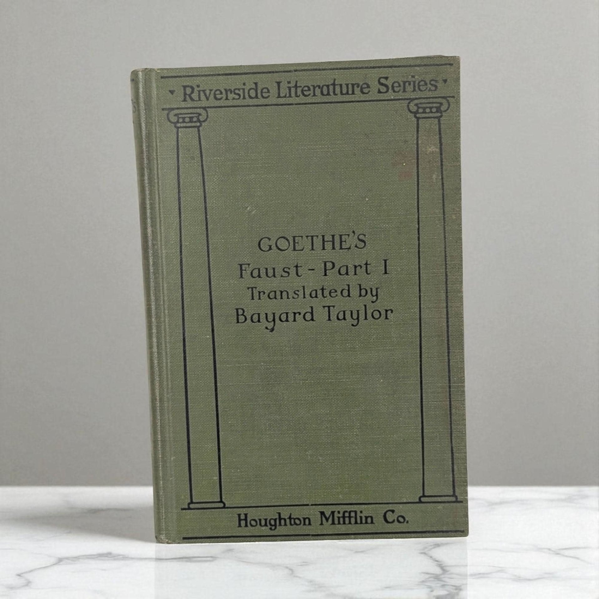Antique Goethe's Faust Part 1: Bayard Taylor Translation, Collectible Hardcover