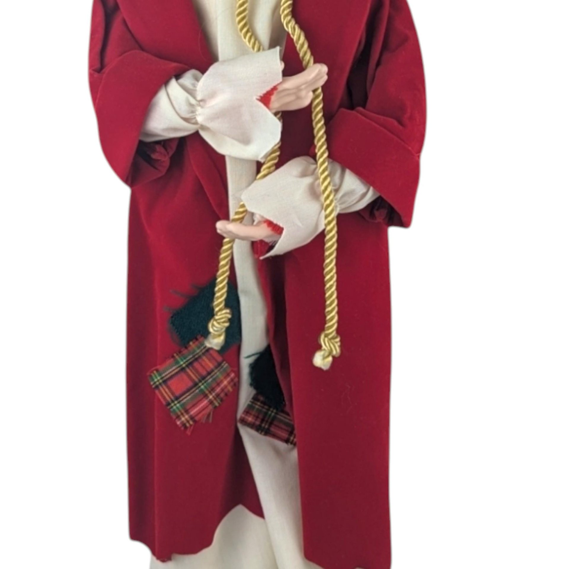 Vintage Dept 56 Scrooge Doll, 19.5" Dickens Caroler Figurine, Collectible Christmas Decor, Gift for Dickens Fan, Holiday Display