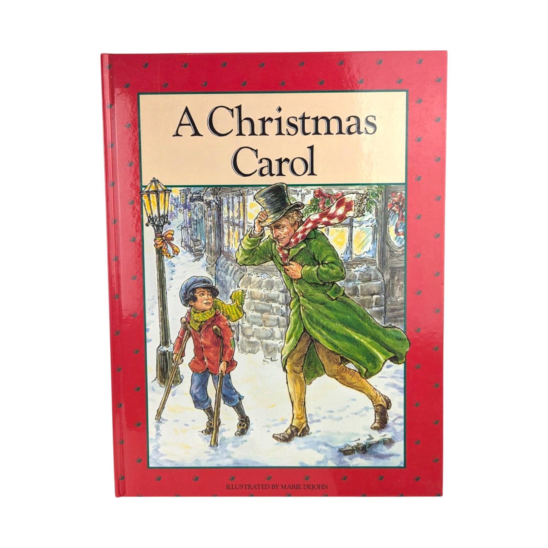 Vintage Christmas Book Pair, Merry Christmas with Love & A Christmas Carol, Hardcover Holiday Books, Illustrated Stories