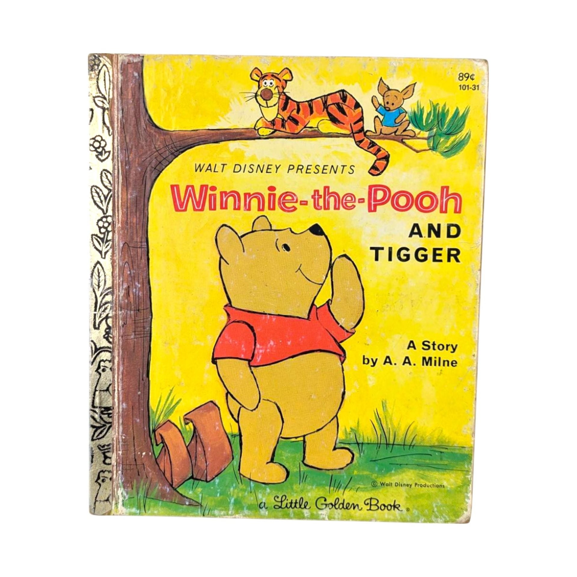 Vintage Little Golden Book Set, Winnie the Pooh, Mother Goose, Bert's Inventions, Road Runner, Children's Story Collection, Classic Reads