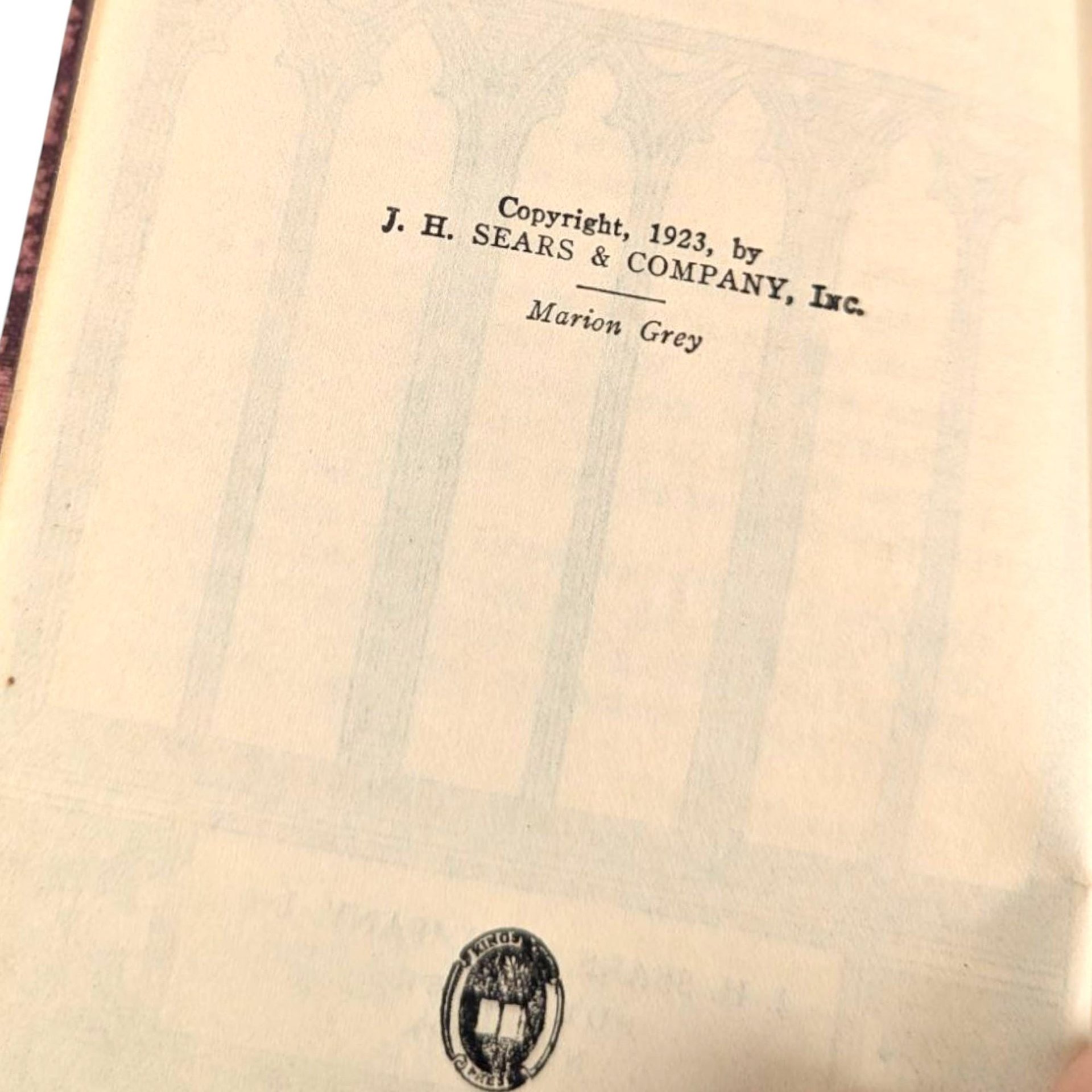 1923 Marian Grey Antique Novel by Mary J. Holmes - Collectible Literature