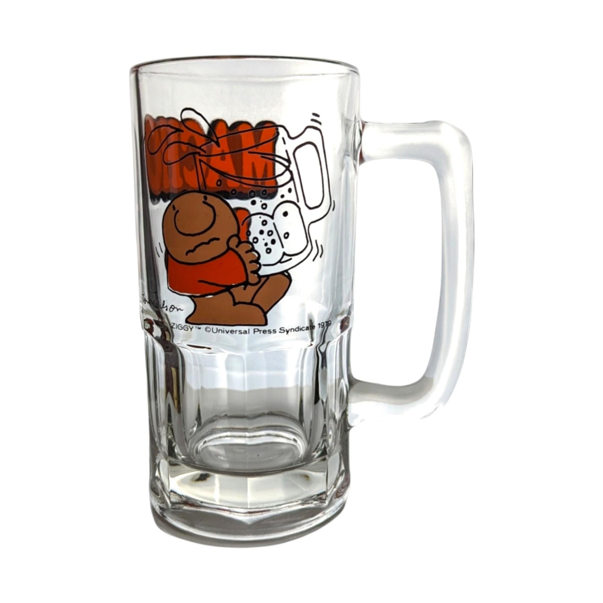 1979 Ziggy Macho Beer Mug: Vintage Cartoon Beer Stein