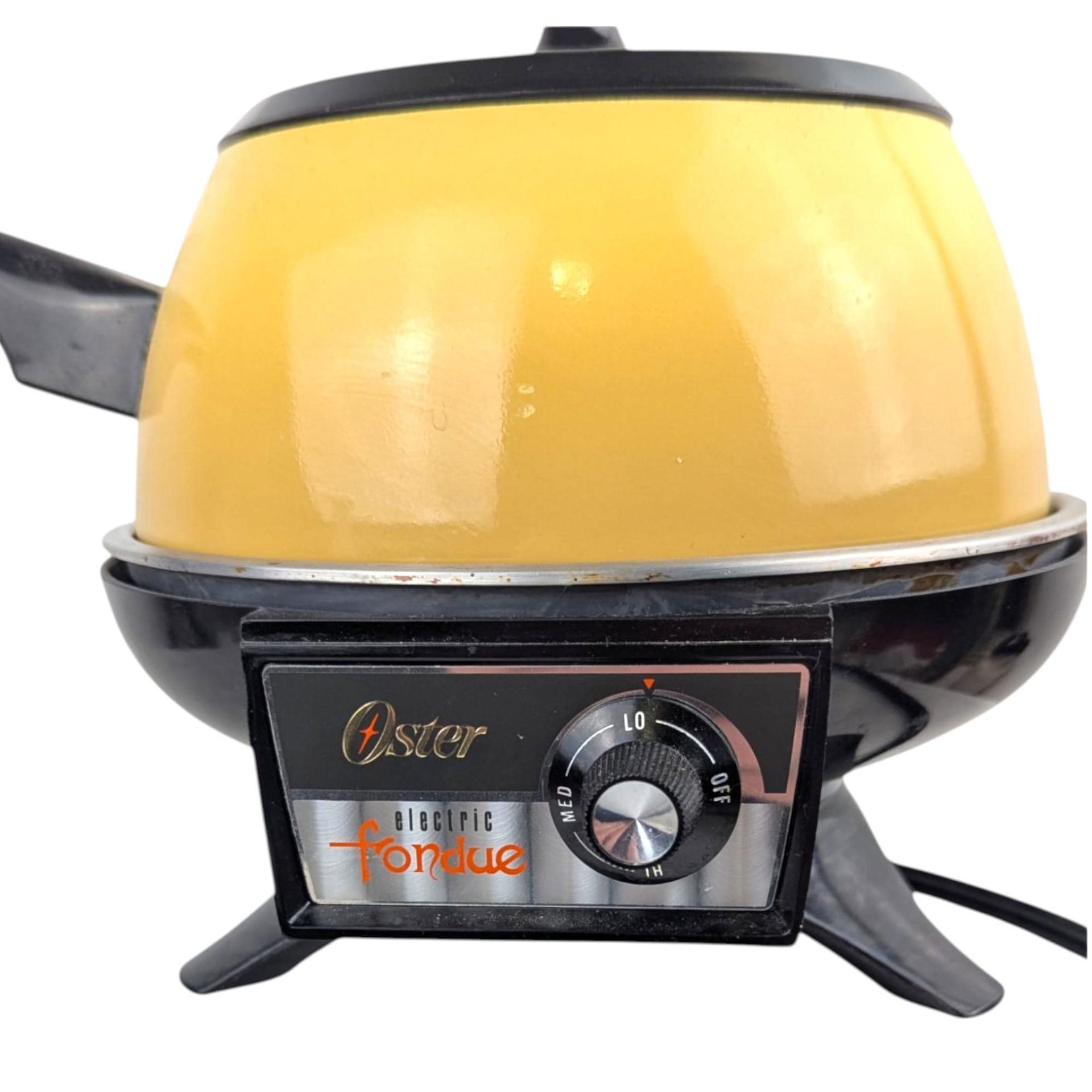 Vintage Harvest Gold Oster Fondue Pot, Electric Kitchen Appliance, 1970s Party Decor, Tested & Working, Retro Kitchen Gift