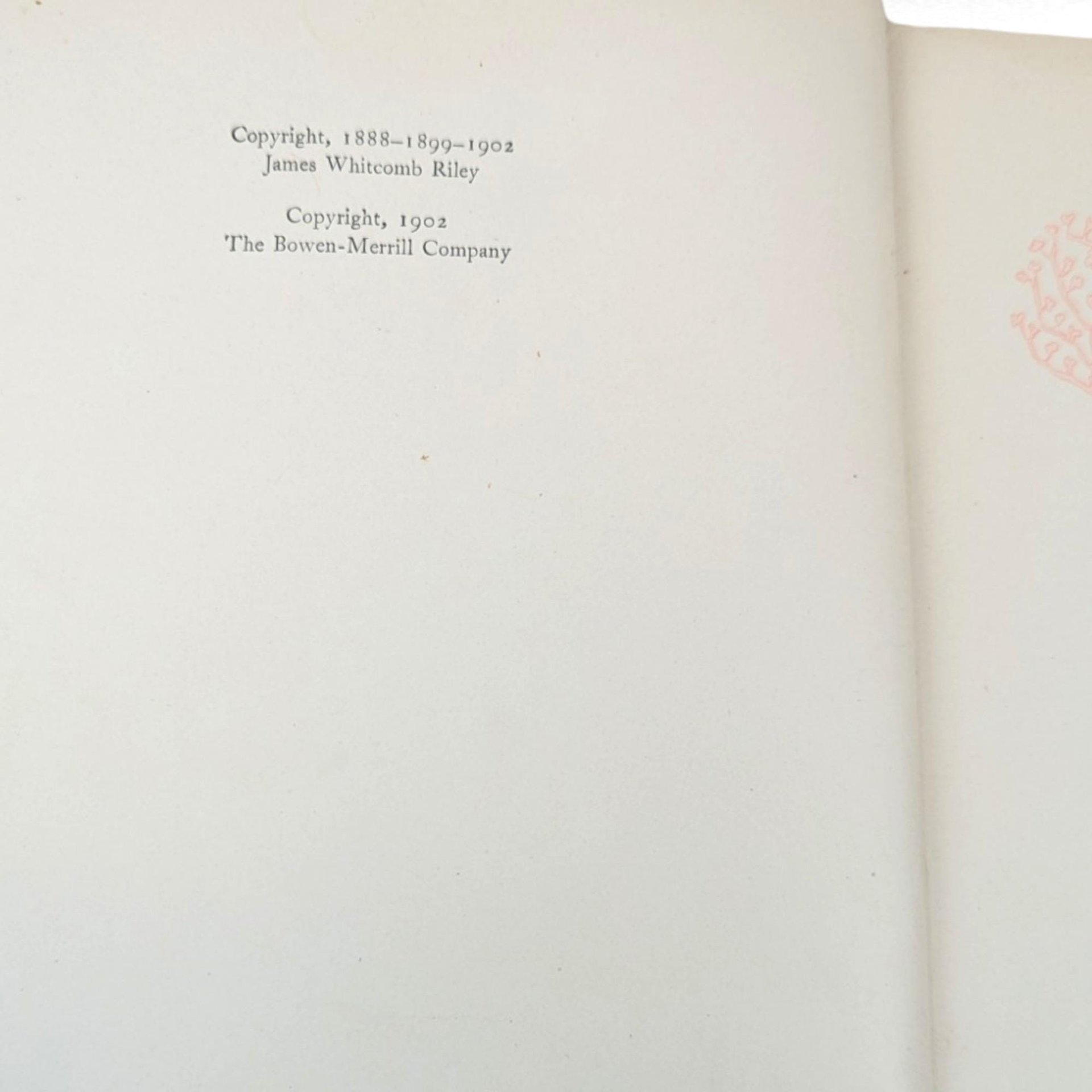 1902 Antique Poetry Book, An Old Sweetheart of Mine, James Whitcomb Riley, Illustrated by Howard Chandler Christy, The Bobbs-Merrill
