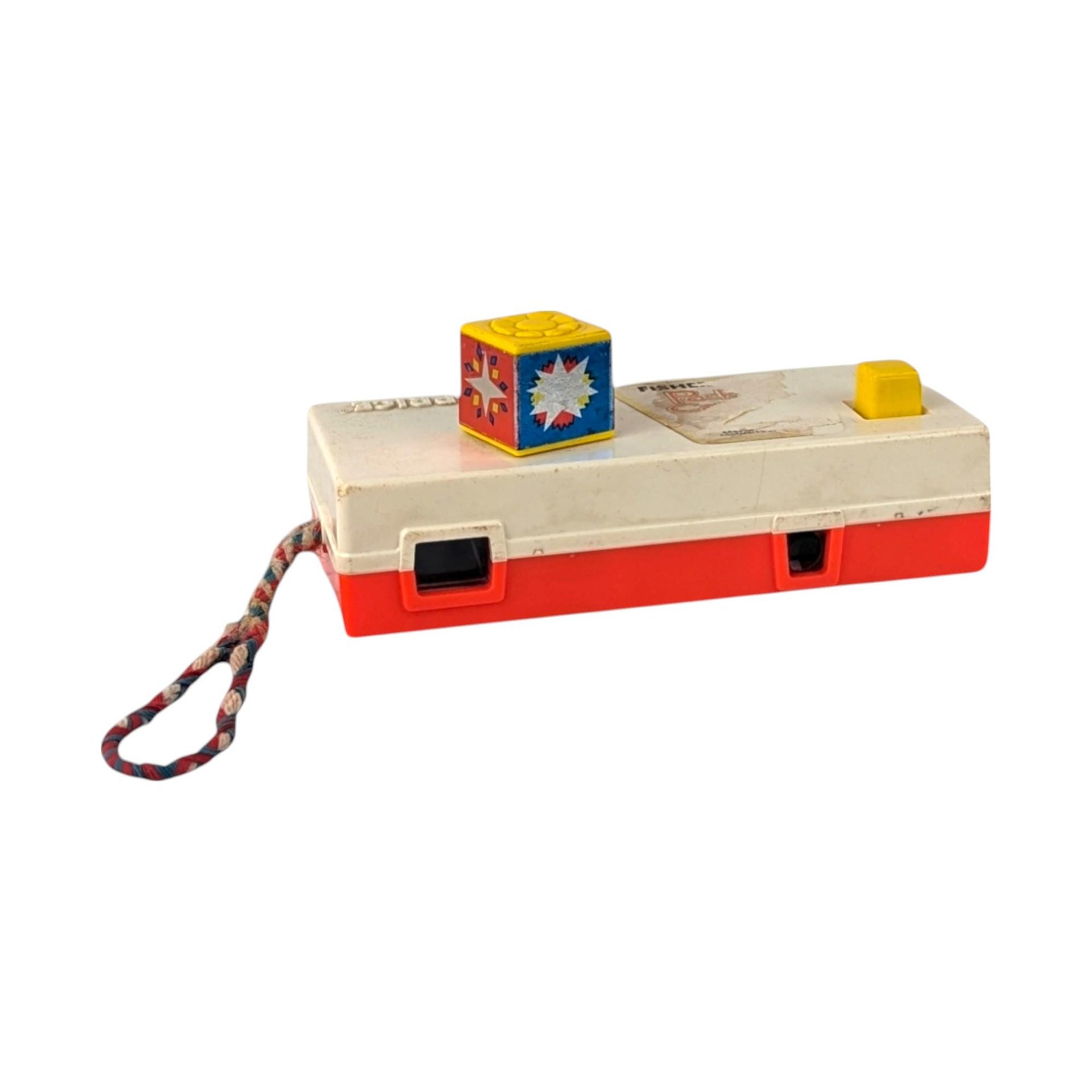 Vintage Fisher Price Camera & Hickory Dickory Dock Clock Radio Toy, 1970s Toys, Retro Toys, Nostalgic Toys, Educational Toys, Gift for Kids