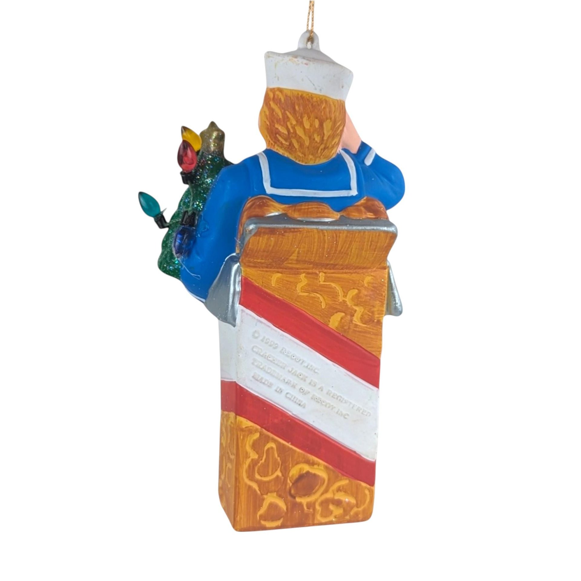 Vintage Cracker Jack Collectibles, 1993 100th Anniversary Tin & 1999 Ornaments, Nostalgic Candy Memorabilia, Gift for Collectors
