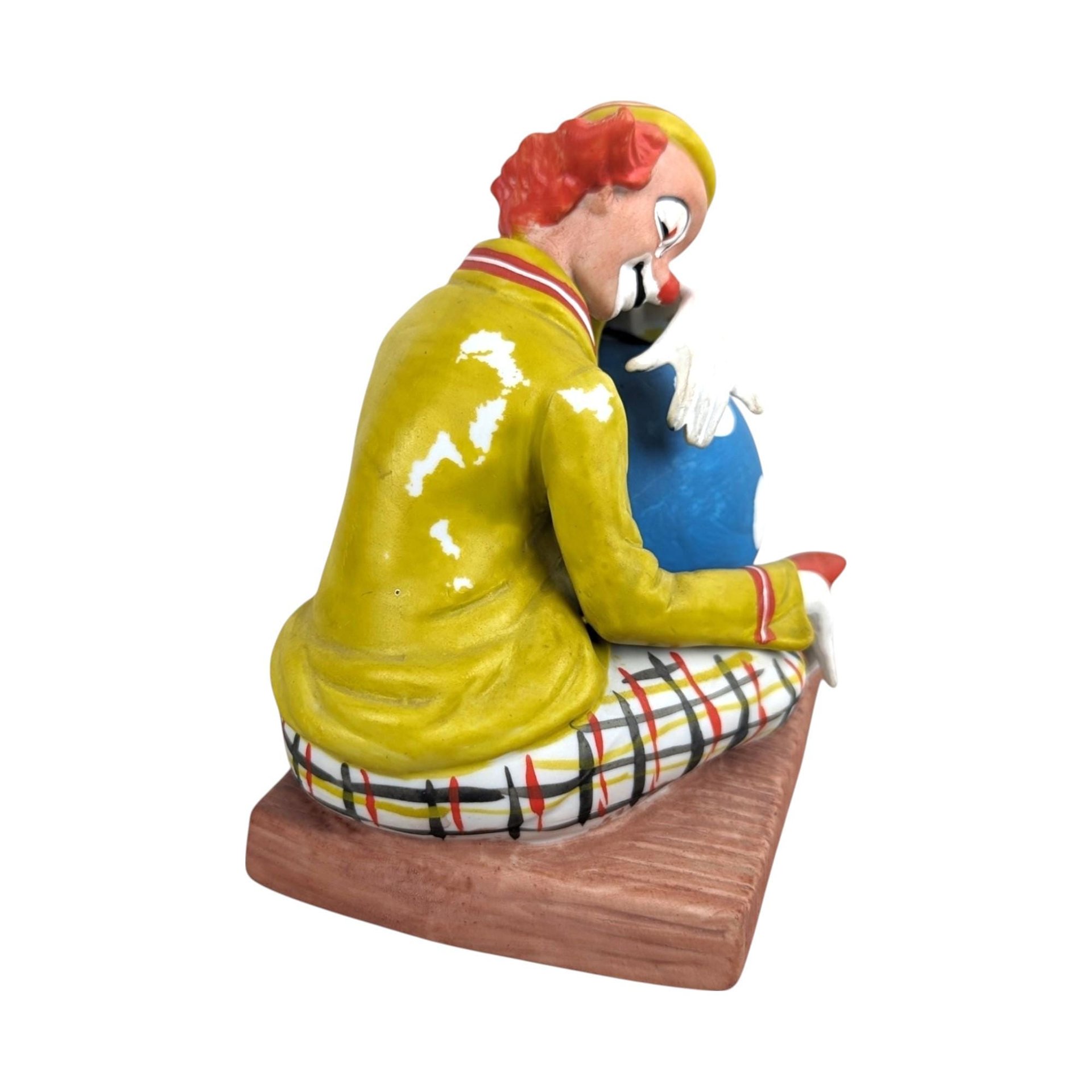 Vintage Clown Figurines Lot, Toscany, Melody in Motion, Bisque Clown, Collectible Clowns, Circus Decor, Gift for Collector
