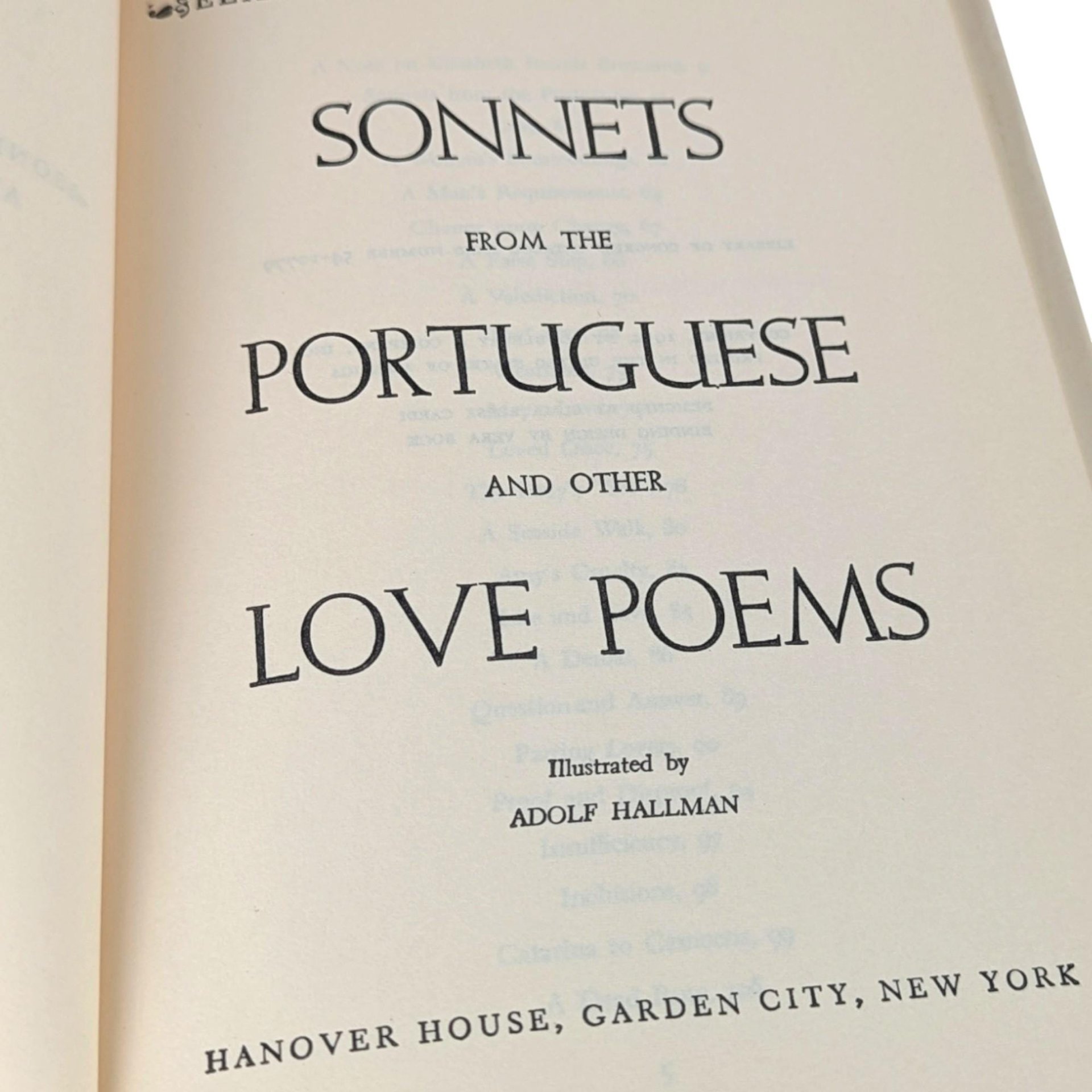 1954 Sonnets from the Portuguese: Illustrated Love Poems, Collectible Hardcover