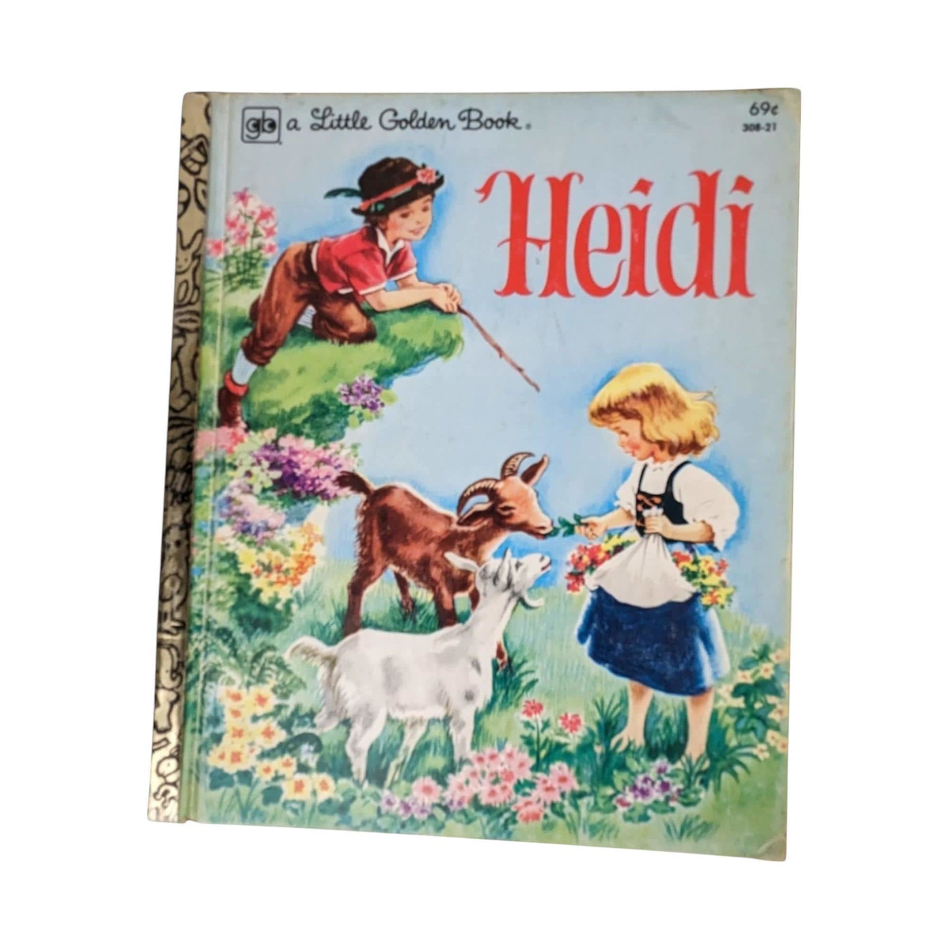 Vintage Little Golden Book Lot, Pokey Little Puppy, Velveteen Rabbit, Big Bird, Heidi, Children's Books, Collectible Books