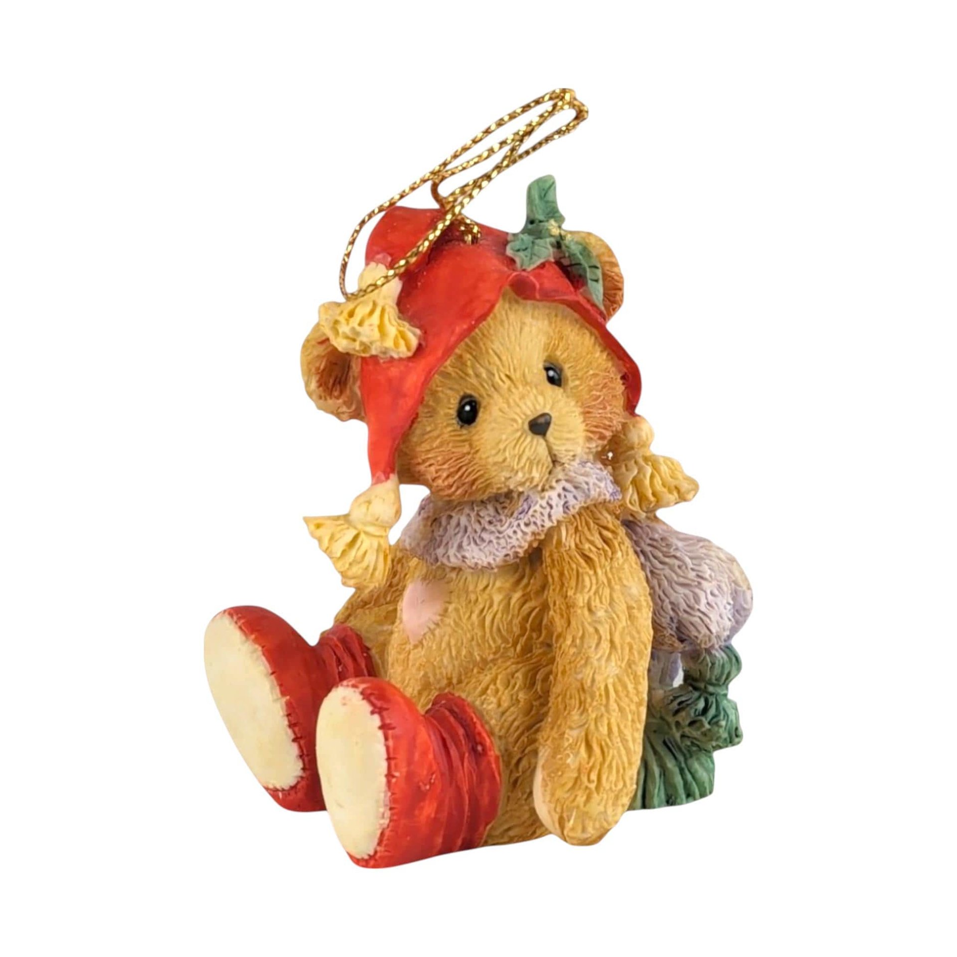 Vintage 90s Cherished Teddies Figurine: Enesco Collectible Bear Decor