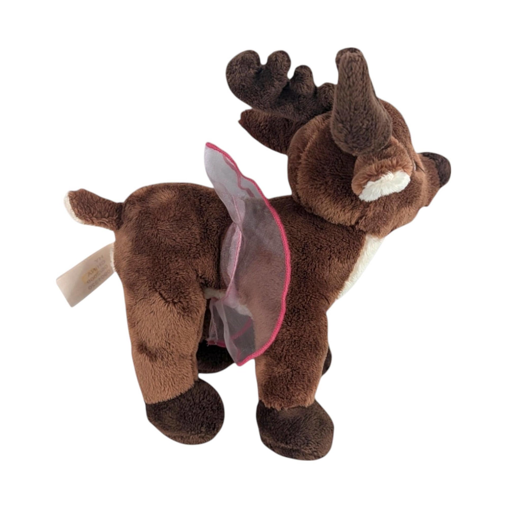 Vintage Dandee Rudolph & Dancer Plush Set, Christmas Holiday Decor, Nostalgic Plush Toys, Gift for Rudolph Fan