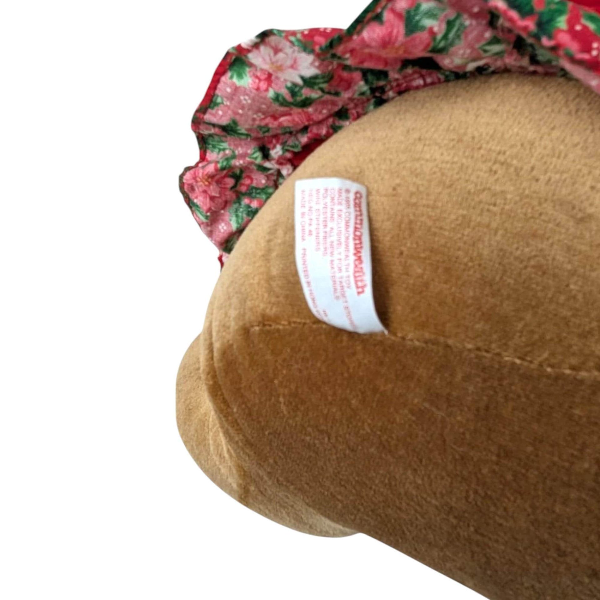 Vintage Velveteen Rabbit Plush: 1985 Commonwealth Christmas Bunny