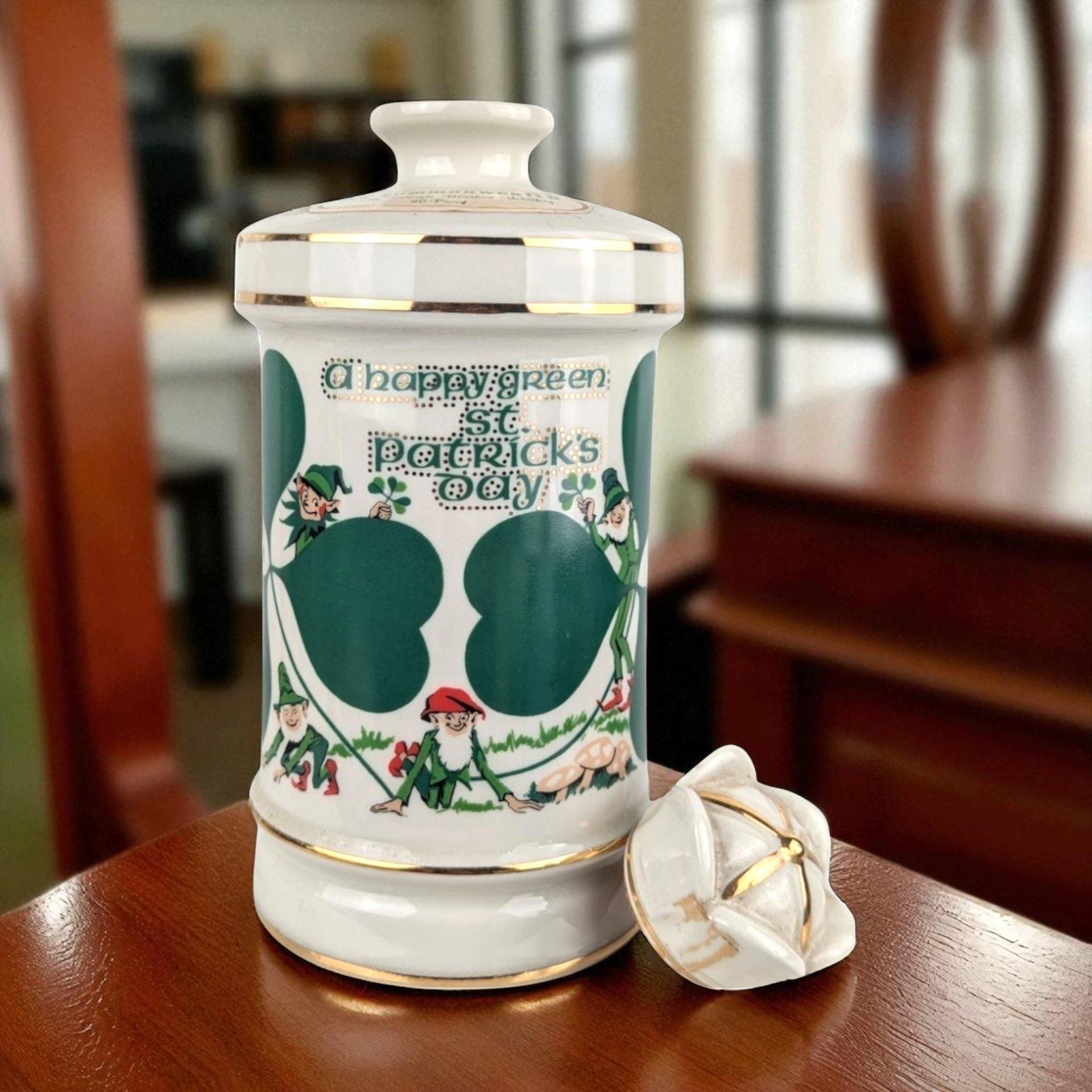 Vintage St. Patrick's Day Decanter: 1986 Old Commonwealth Irish Decor