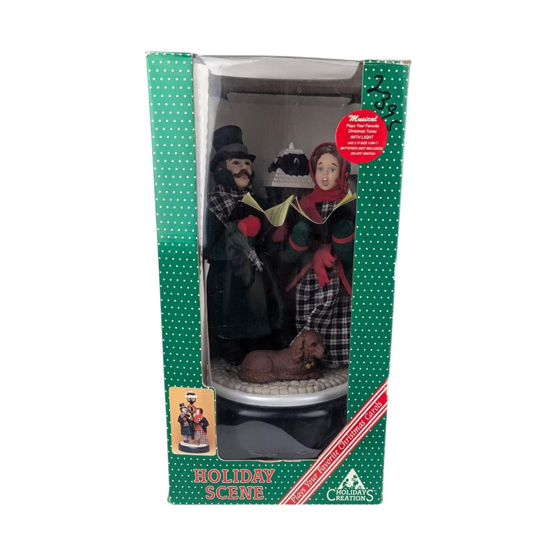 Vintage Musical Carolers Figurine: Light-Up Christmas Decor