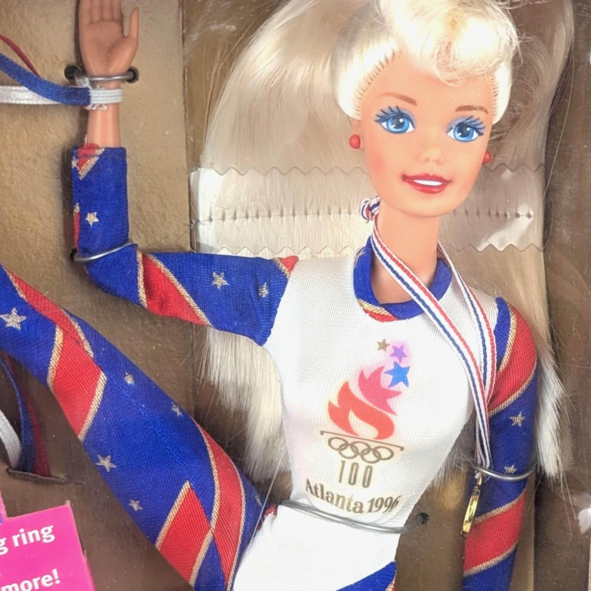 Vintage 1995 Olympic Gymnast Barbie Doll: Mattel Collectible Toy