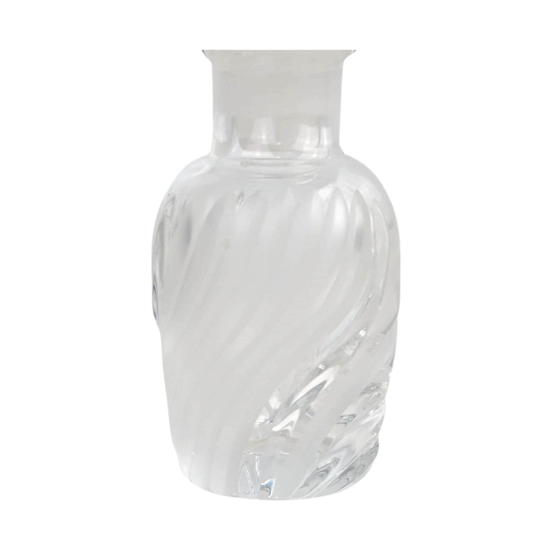 Vintage Lenox Windswept Perfume Bottle: Clear Glass Vanity Decor