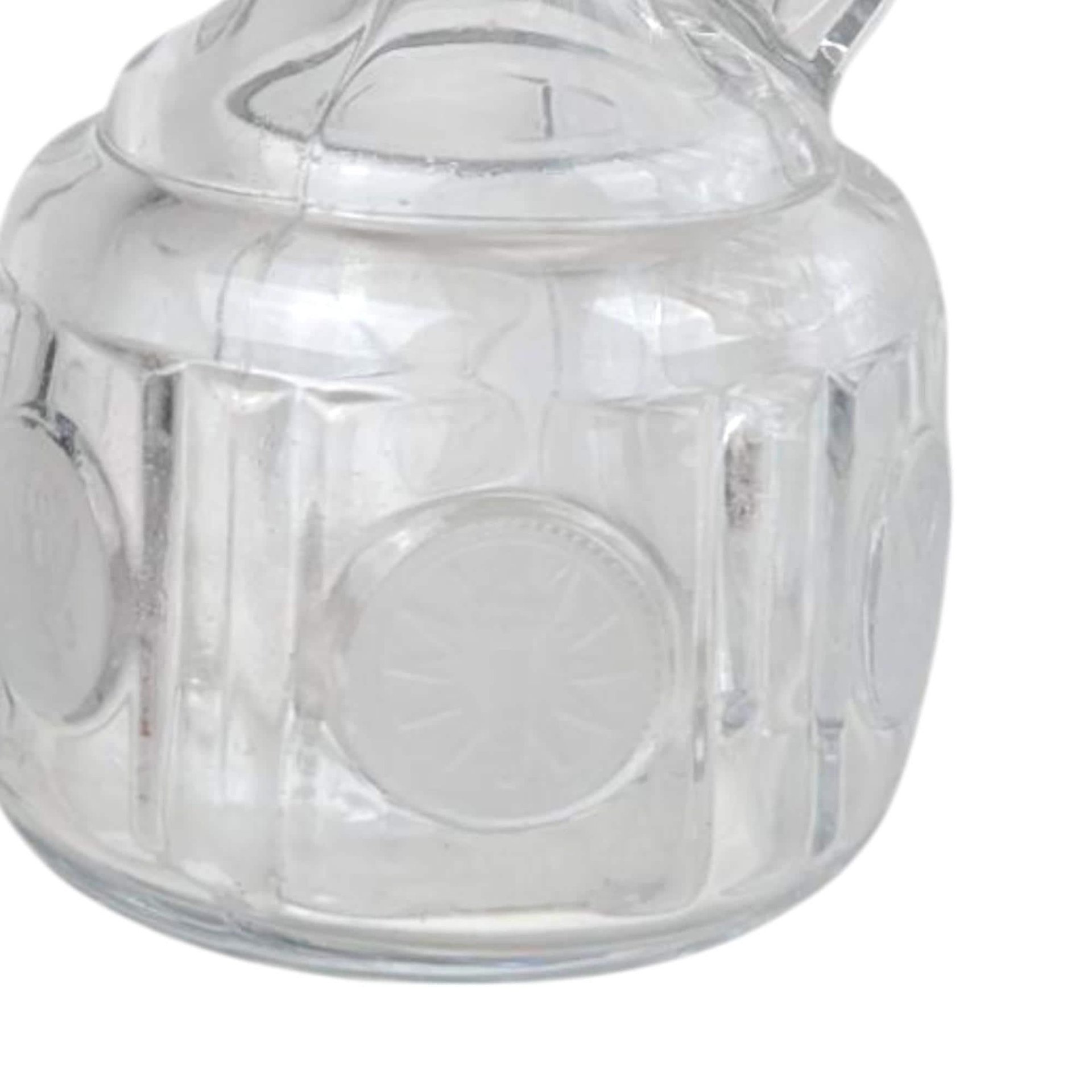 Vintage Fostoria Coin Crystal Urn and Cruet Set - 13" Decorative Glass