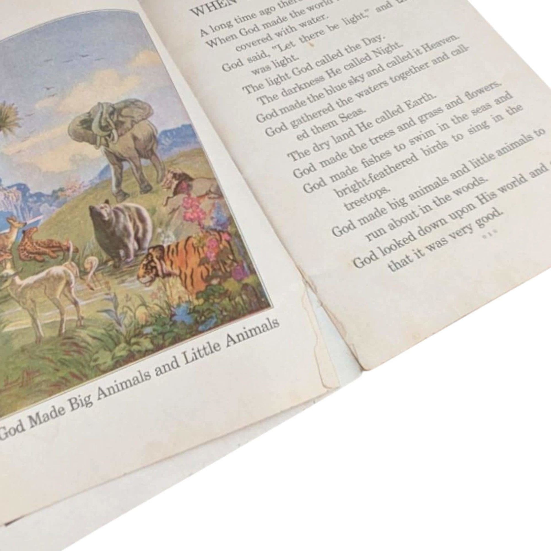 1941 Bible Primer: Vintage Christian Children's Book, Dorothy Handsaker Art