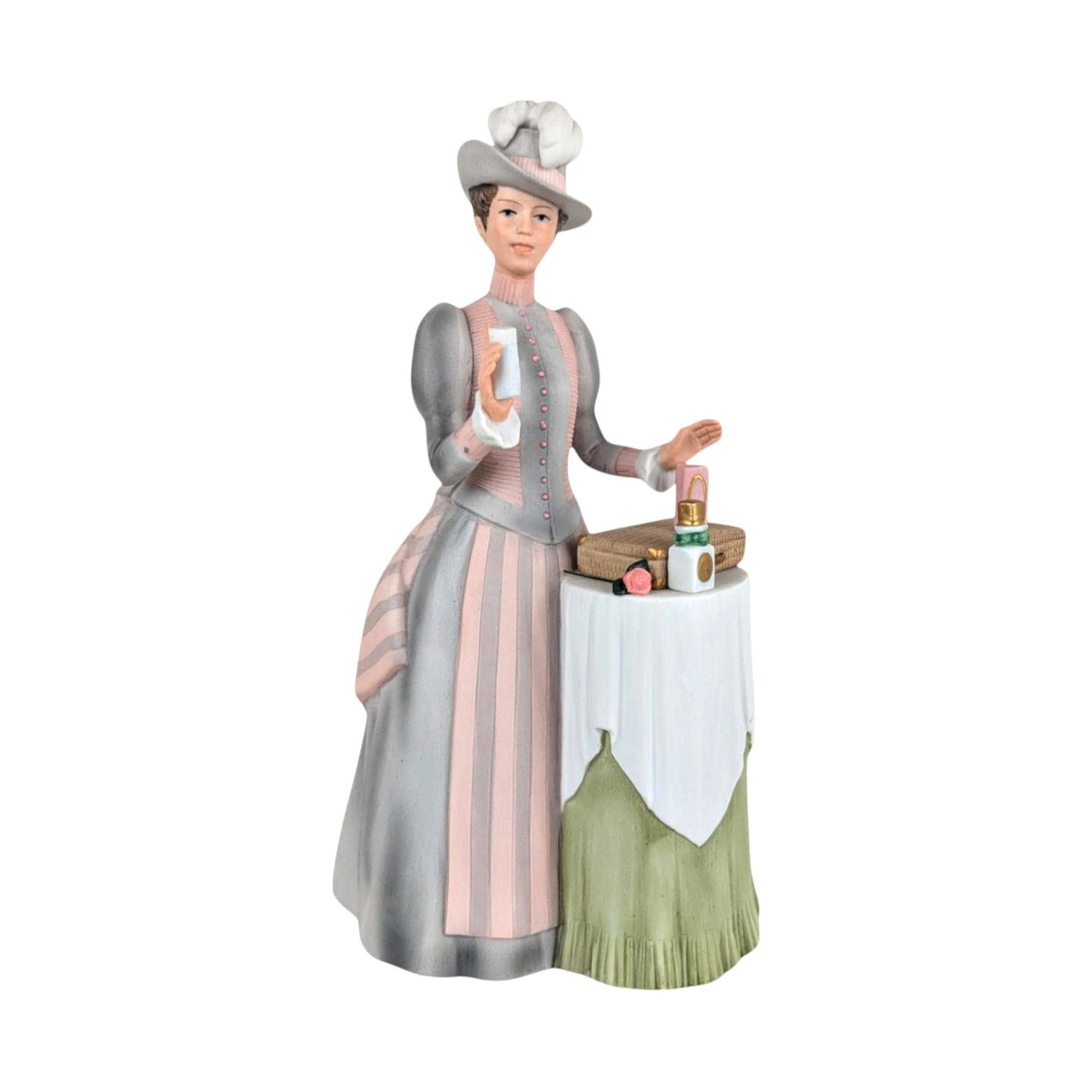 Vintage Avon Mrs. Albee Award Figurine: 1984 Ceramic Sales Achievement Collectible