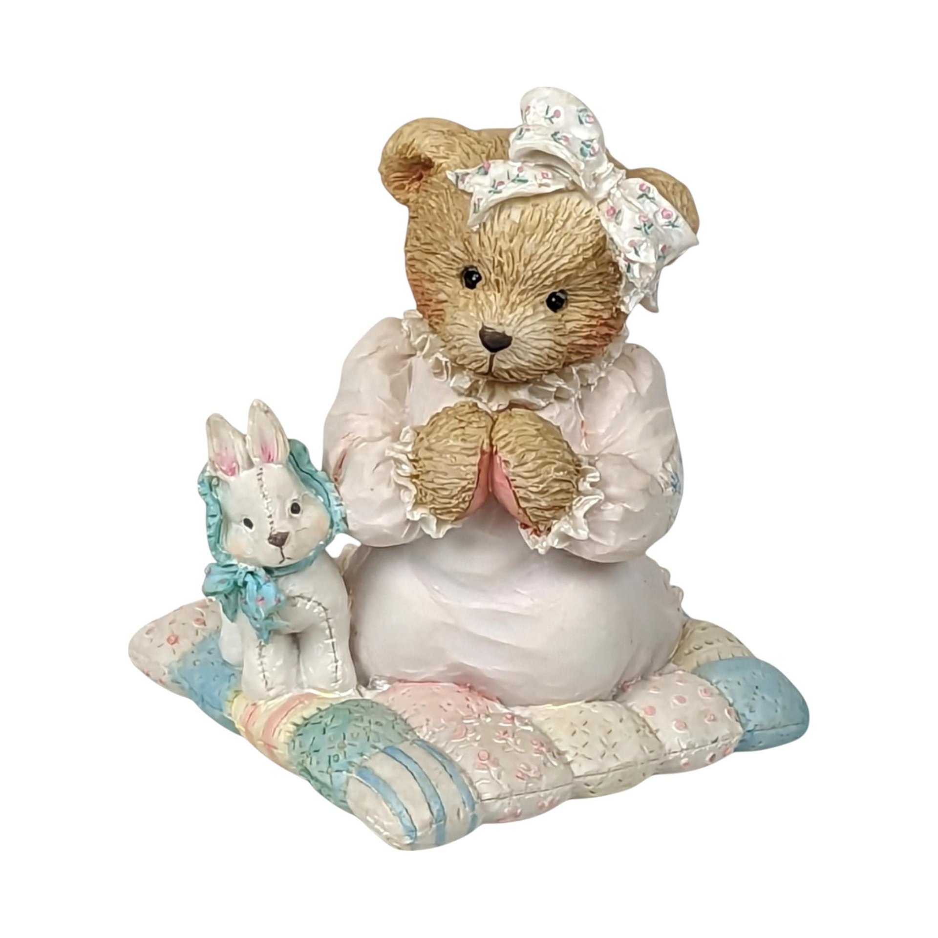 Vintage Cherished Teddies Figurines, 1992-1997, Collectible Bears, Wedding Music Box, Gift for Collector, Home Decor