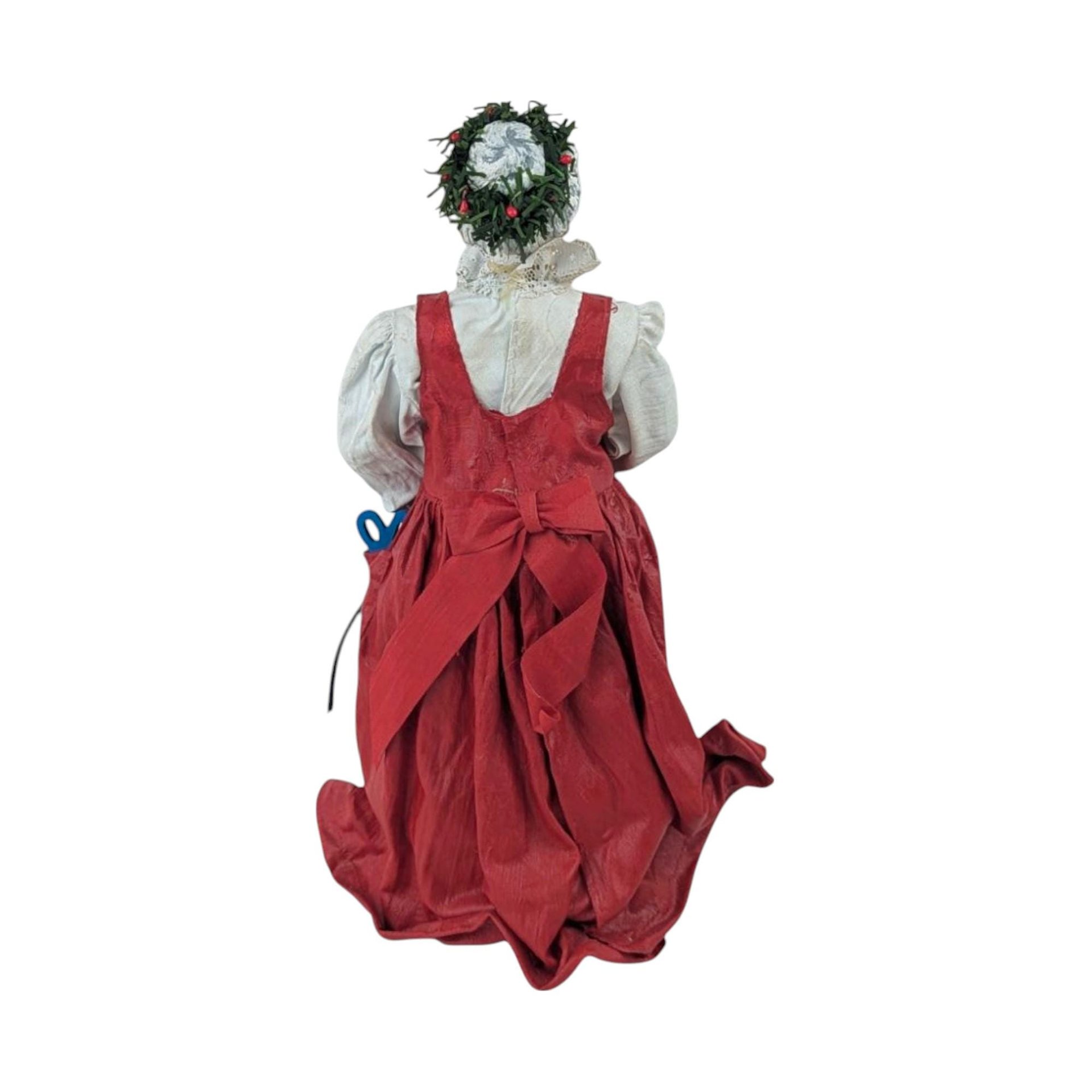 Vintage 1988 Possible Dreams Mrs. Claus Figurine, Altered Halloween Christmas Decor, Spooky Holiday Decor, Unique Gift for Halloween