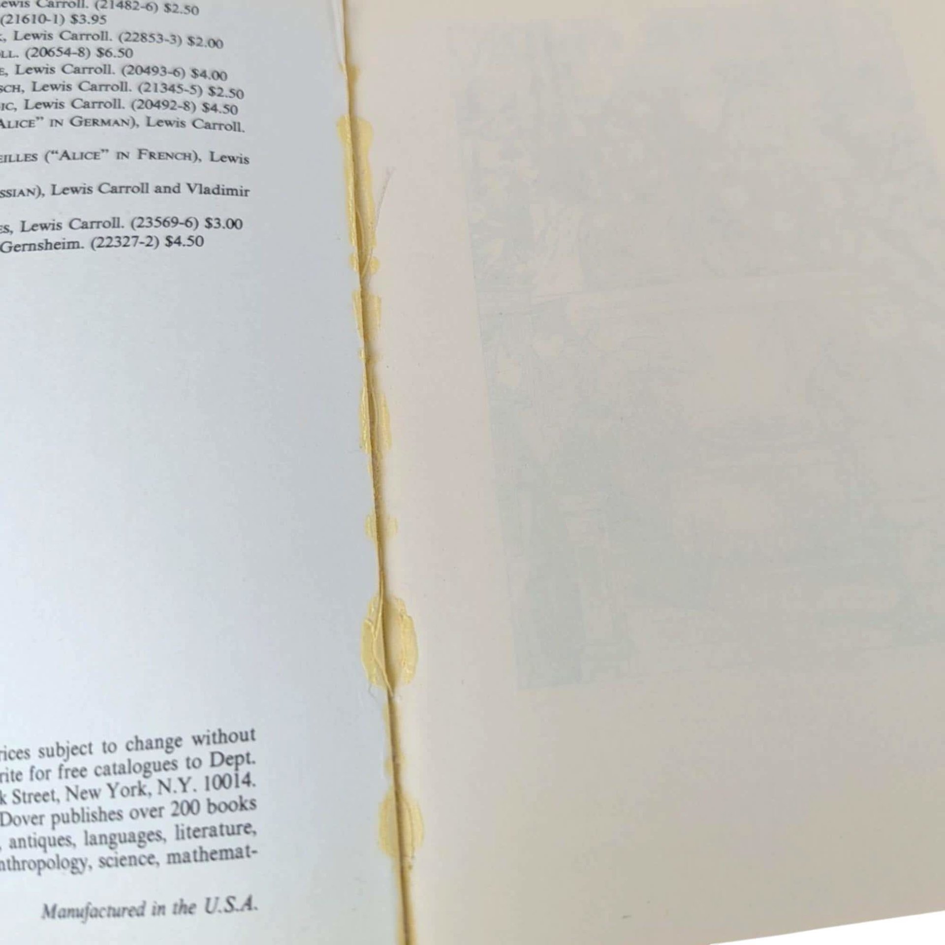 1974 German Alice in Wonderland Book: Bilingual Reader Gift