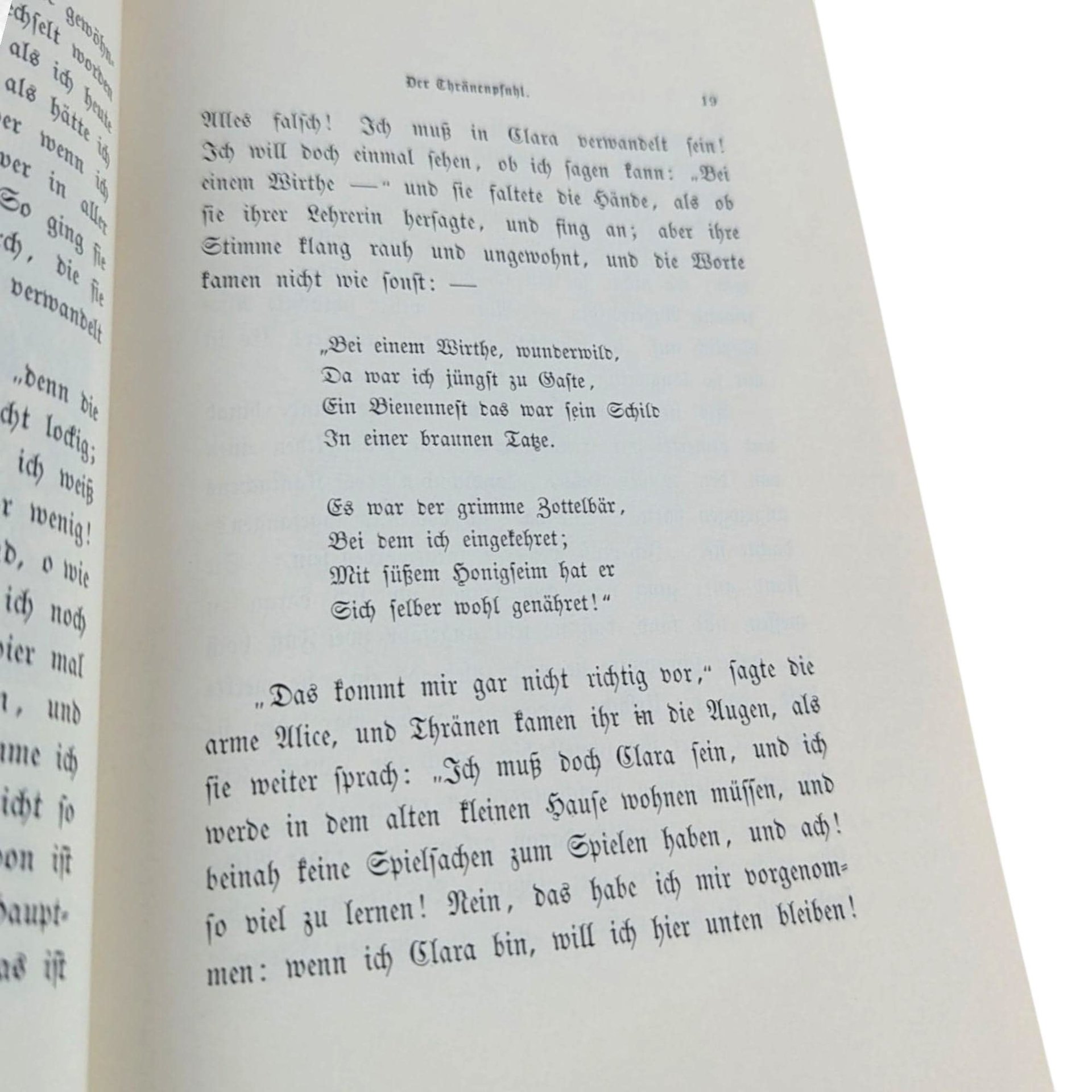 1974 German Alice in Wonderland Book: Bilingual Reader Gift
