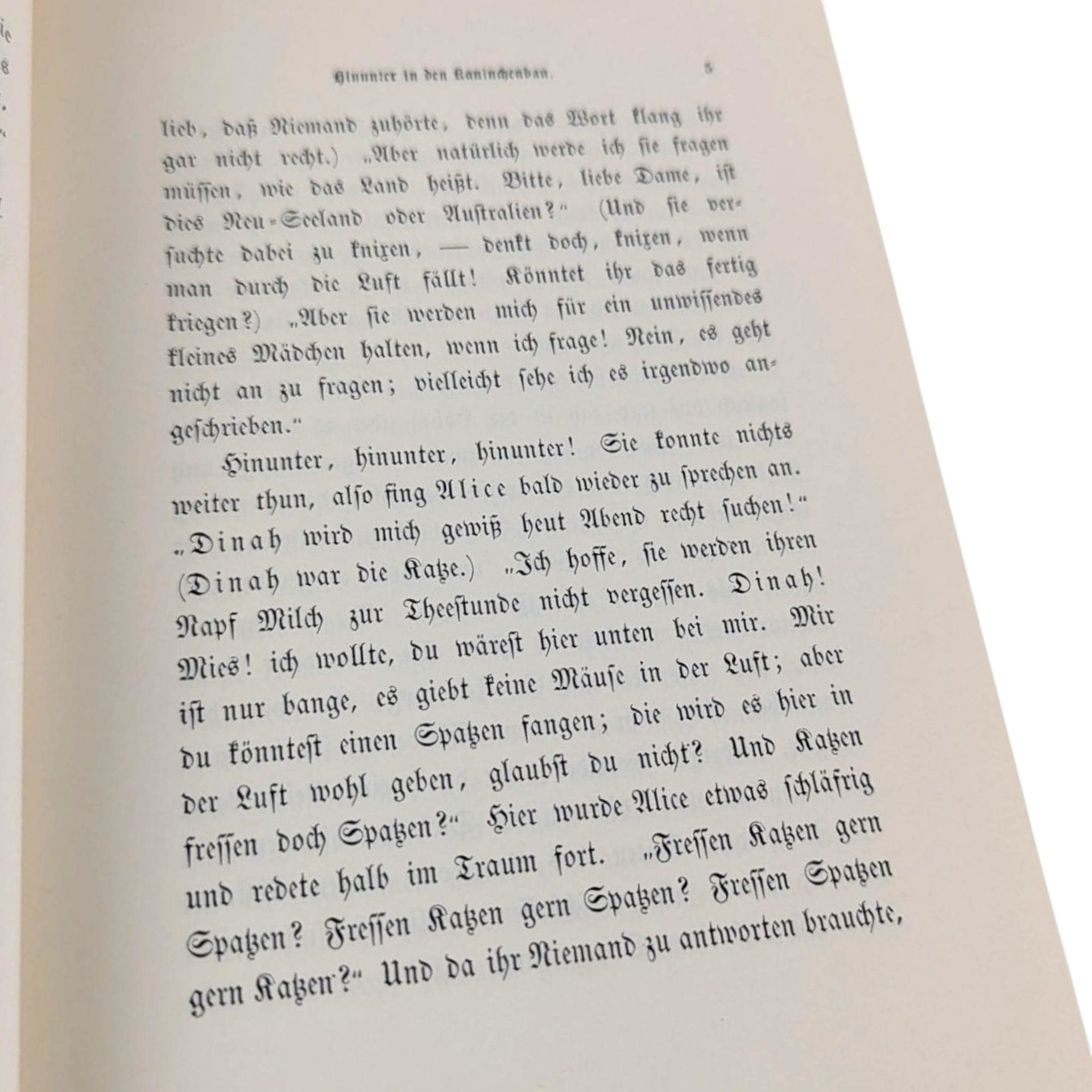 1974 German Alice in Wonderland Book: Bilingual Reader Gift
