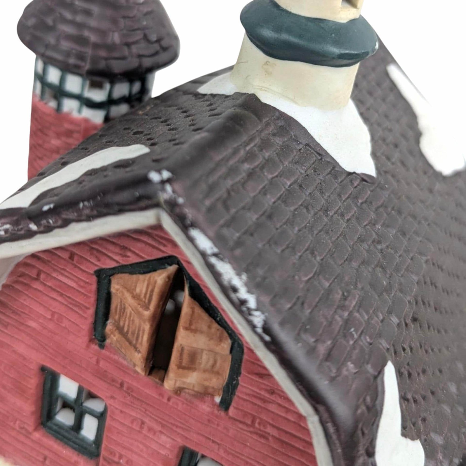 1993 Seasonal Specialties North Pole Dairy, Lighted Christmas Village Building, Vintage Holiday Display, Ceramic Barn