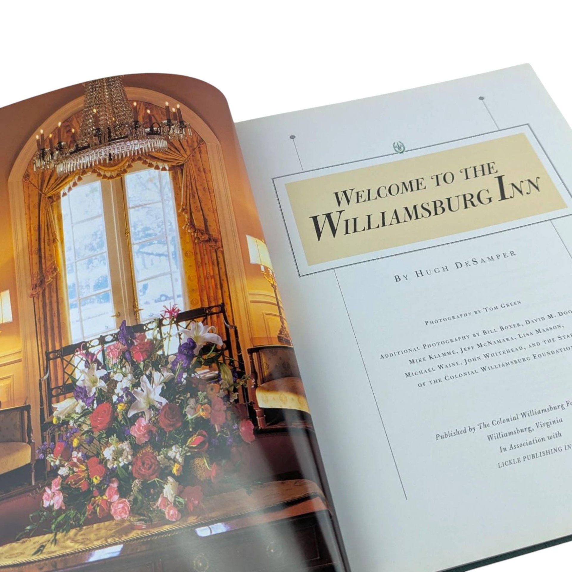1997 Williamsburg Inn Hardcover Book, Hugh DeSamper Photography, Colonial Williamsburg Souvenir, Travel History Gift