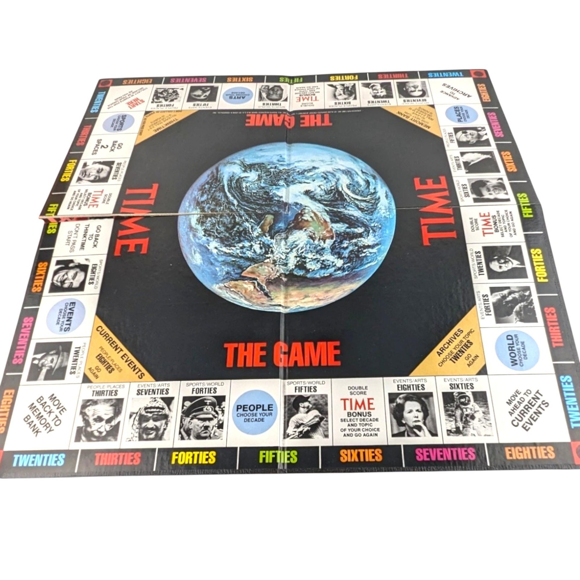 Vintage 1983 Time Magazine Trivia Board Game, Complete, Retro Game, Family Game Night, 80s Nostalgia, Gift for Trivia Buff