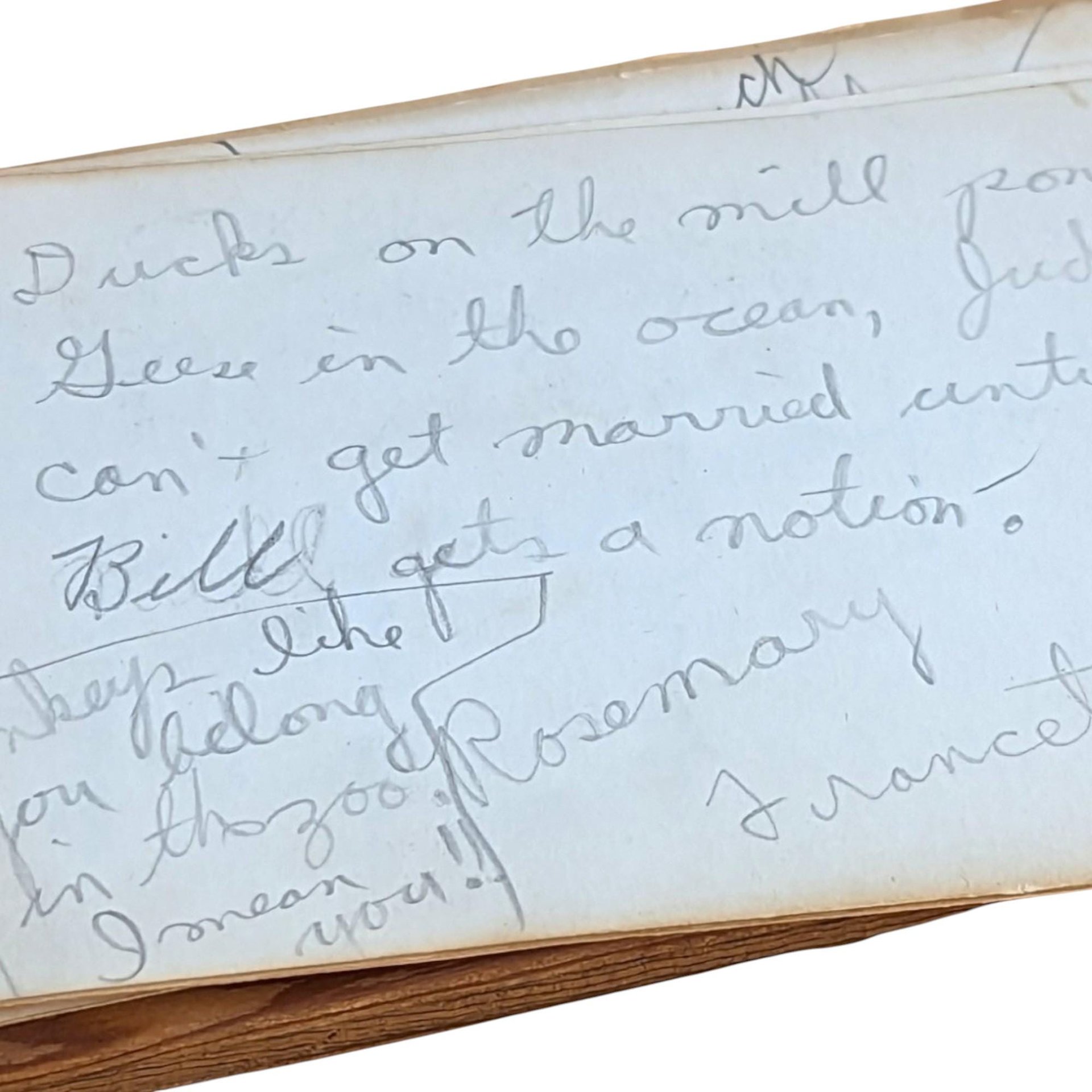 1948 High School Autograph Book | Wooden Cover | Vintage Memory Book | School Days Memorabilia