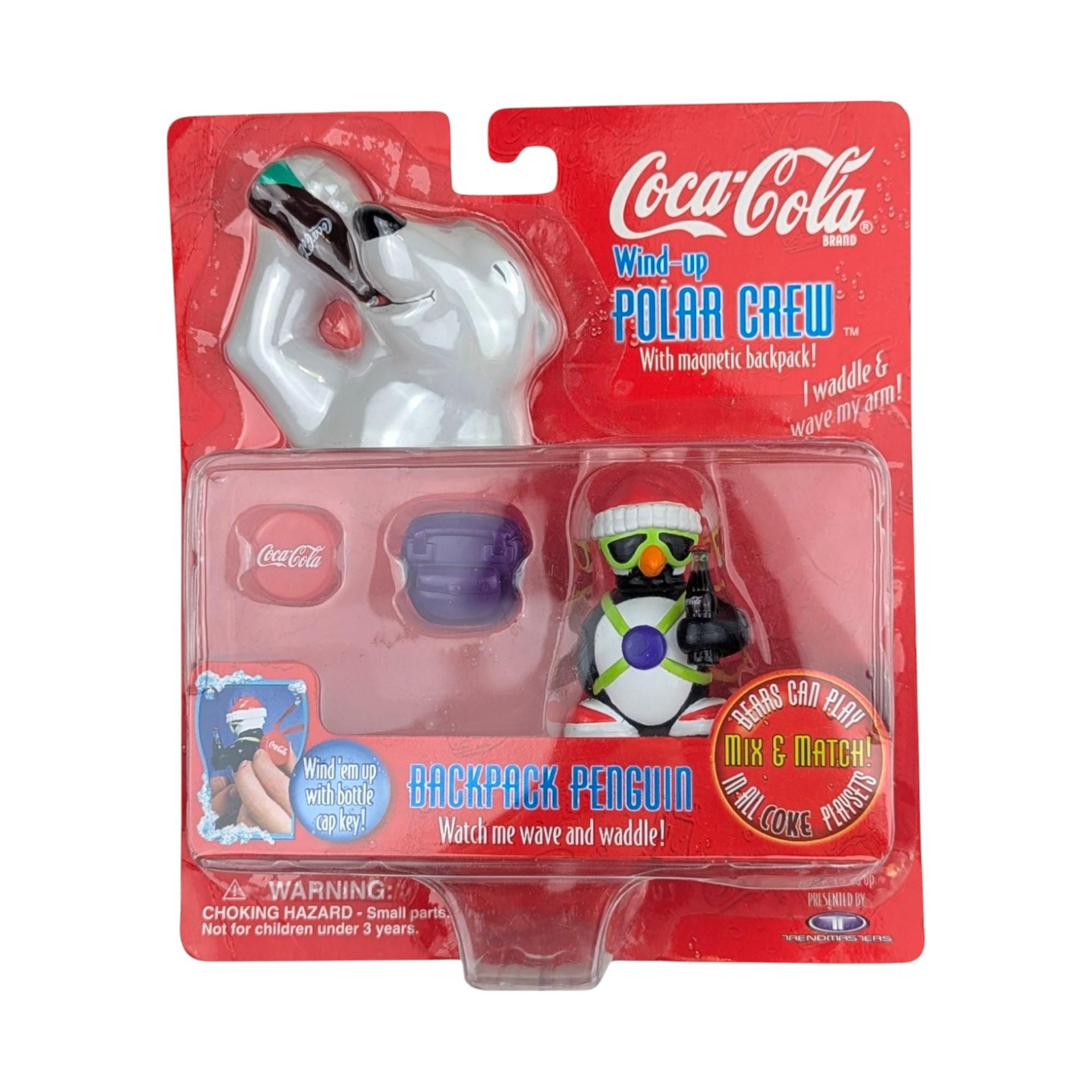 Vintage Coca Cola Lot, Wind-Up Polar Bears, Santa Tin Playing Cards, Collectible Coca Cola, New in Package