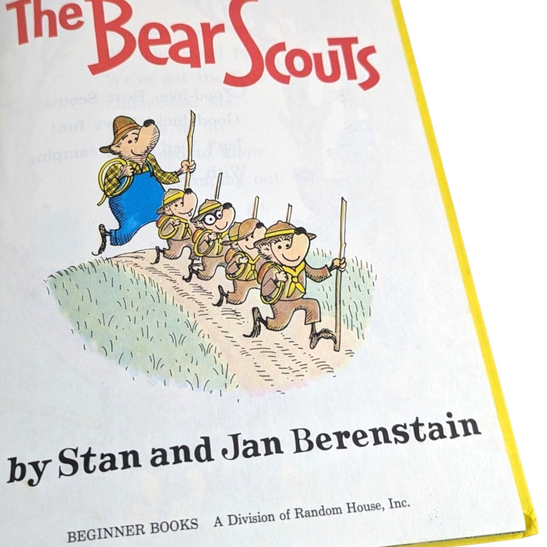 Vintage Berenstain Bears Books and Picture Frame Lot - 1960s Children's Literature - Bear Scouts, Vacation - Collectible Berenstain Bears