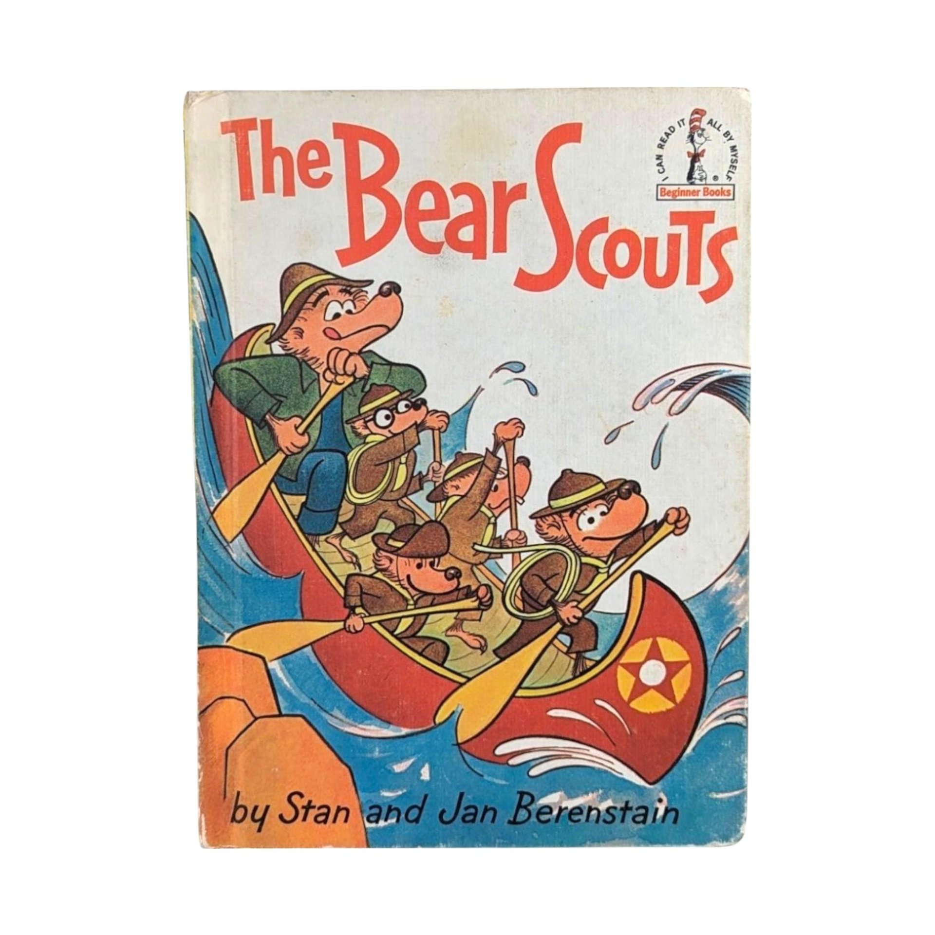 Vintage Berenstain Bears Books and Picture Frame Lot - 1960s Children's Literature - Bear Scouts, Vacation - Collectible Berenstain Bears