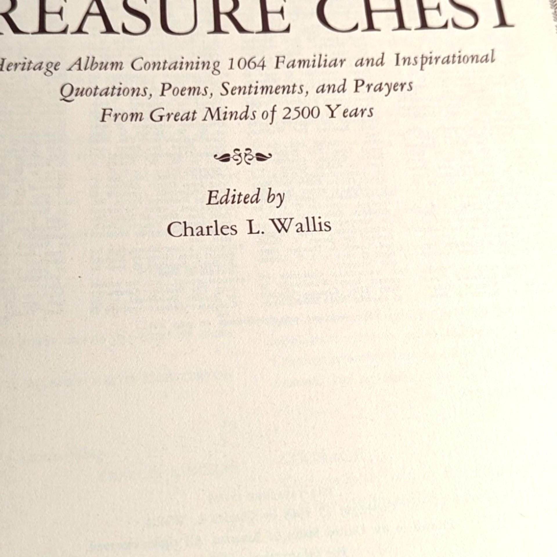 Vintage 1965 The Treasure Chest Hardcover Book, Inspirational Quotes, Poems, Sentiments, Prayers, Gift for Mother