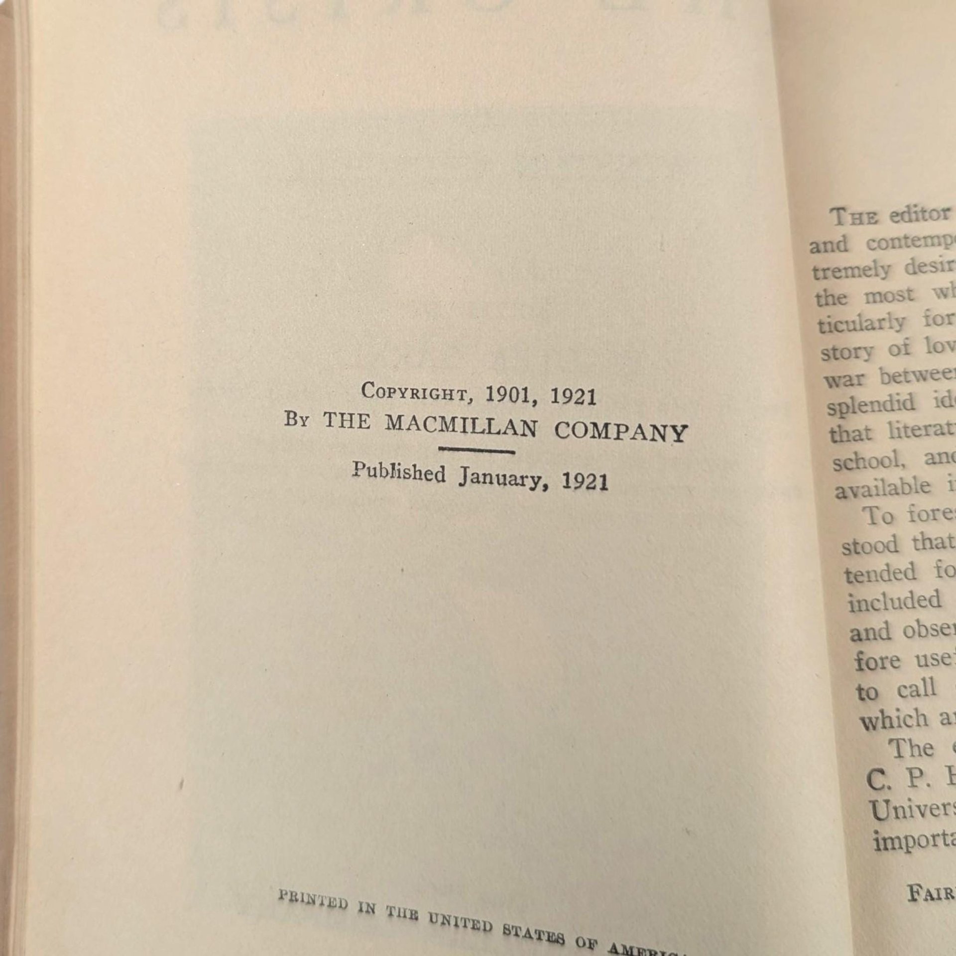 Antique American Civil War Novel: The Crisis, 1922 Macmillan Edition