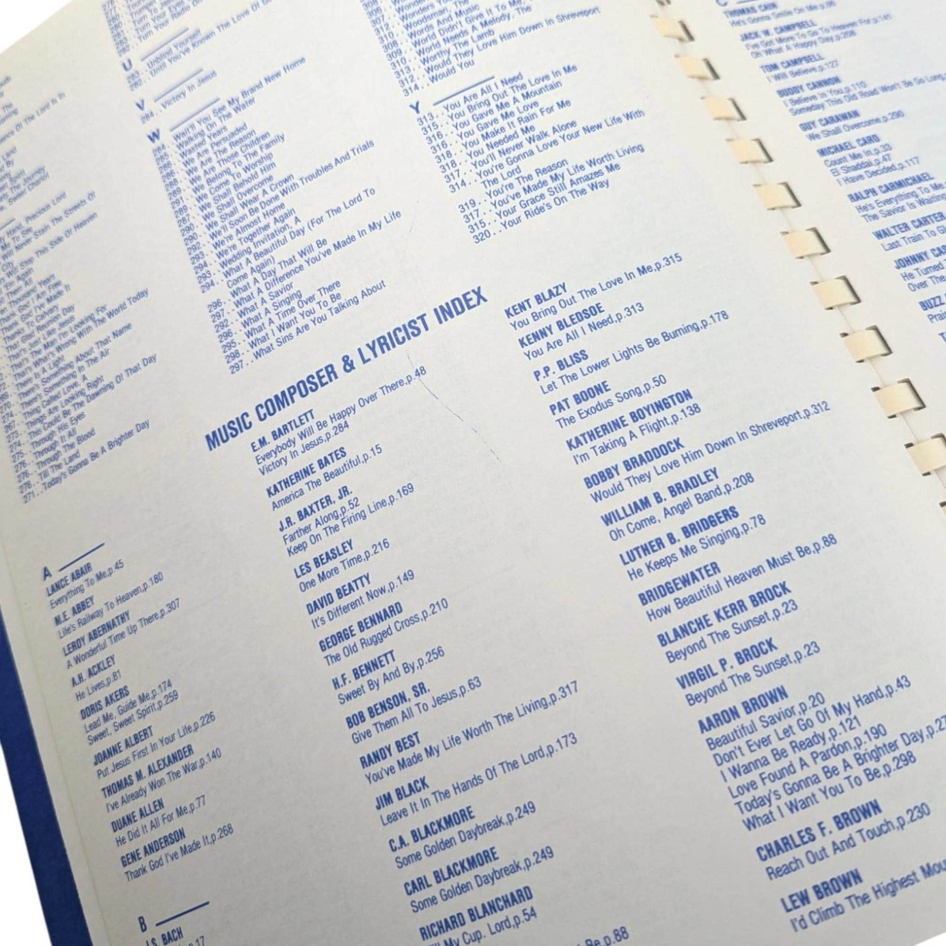 Vintage 1983 Gospel Songbook: Christian Hymnal with Over 500 Songs