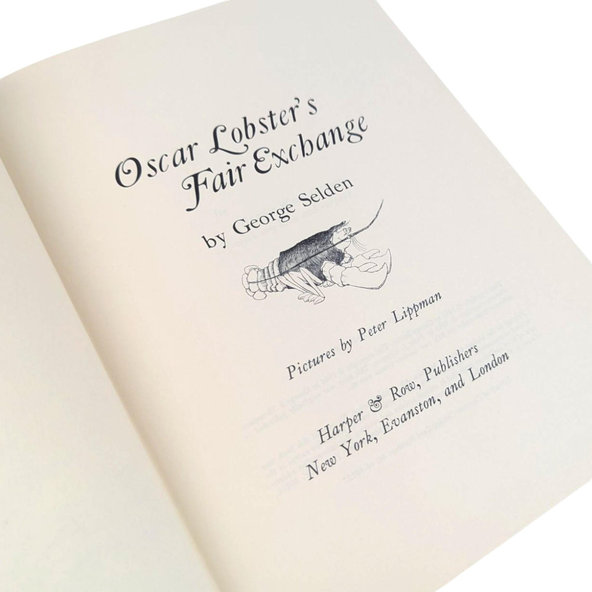Oscar Lobster's Fair Exchange: 1966 Vintage Children's Hardcover Book