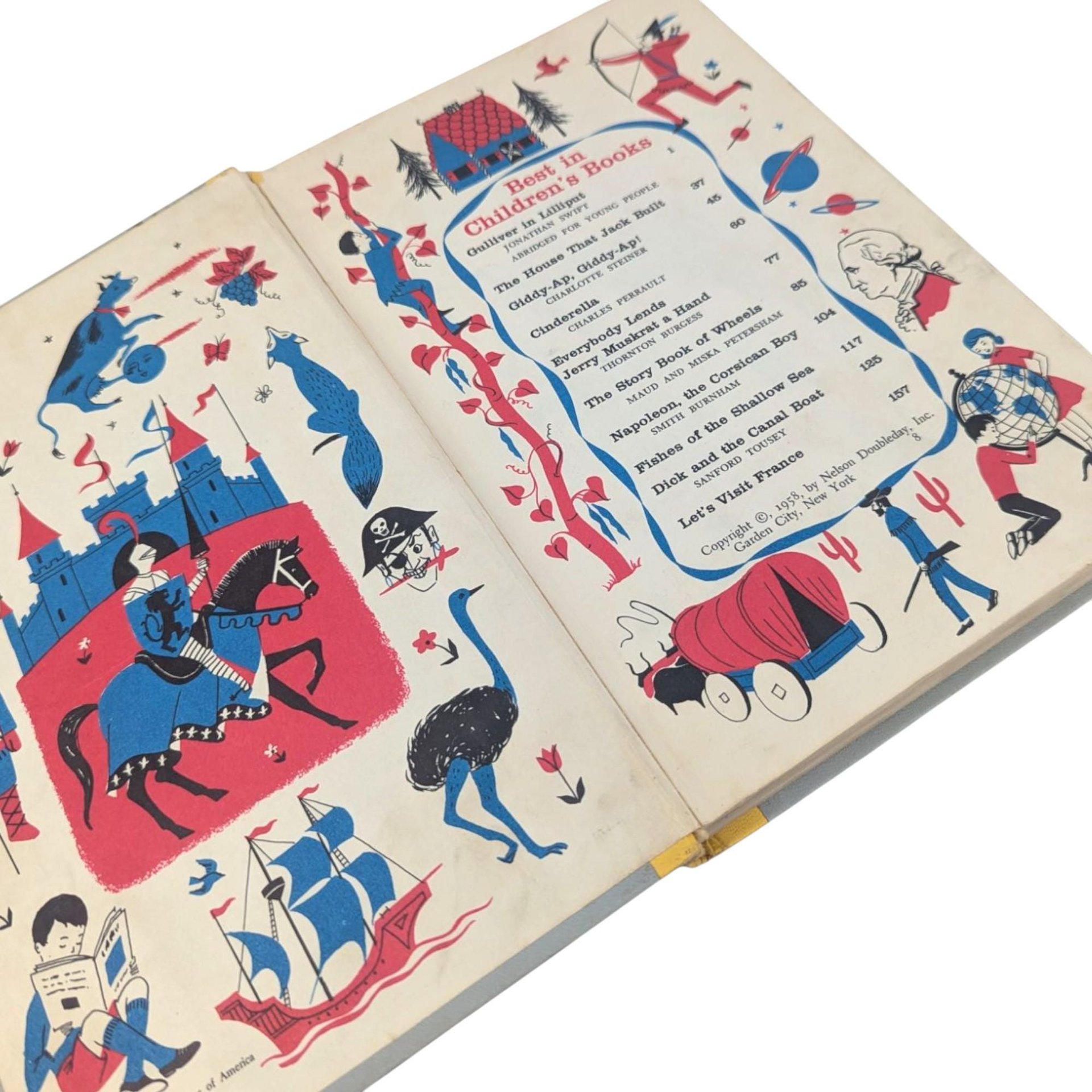 Vintage 1958 Best in Children's Books: Hardcover Story Anthology for Young Readers