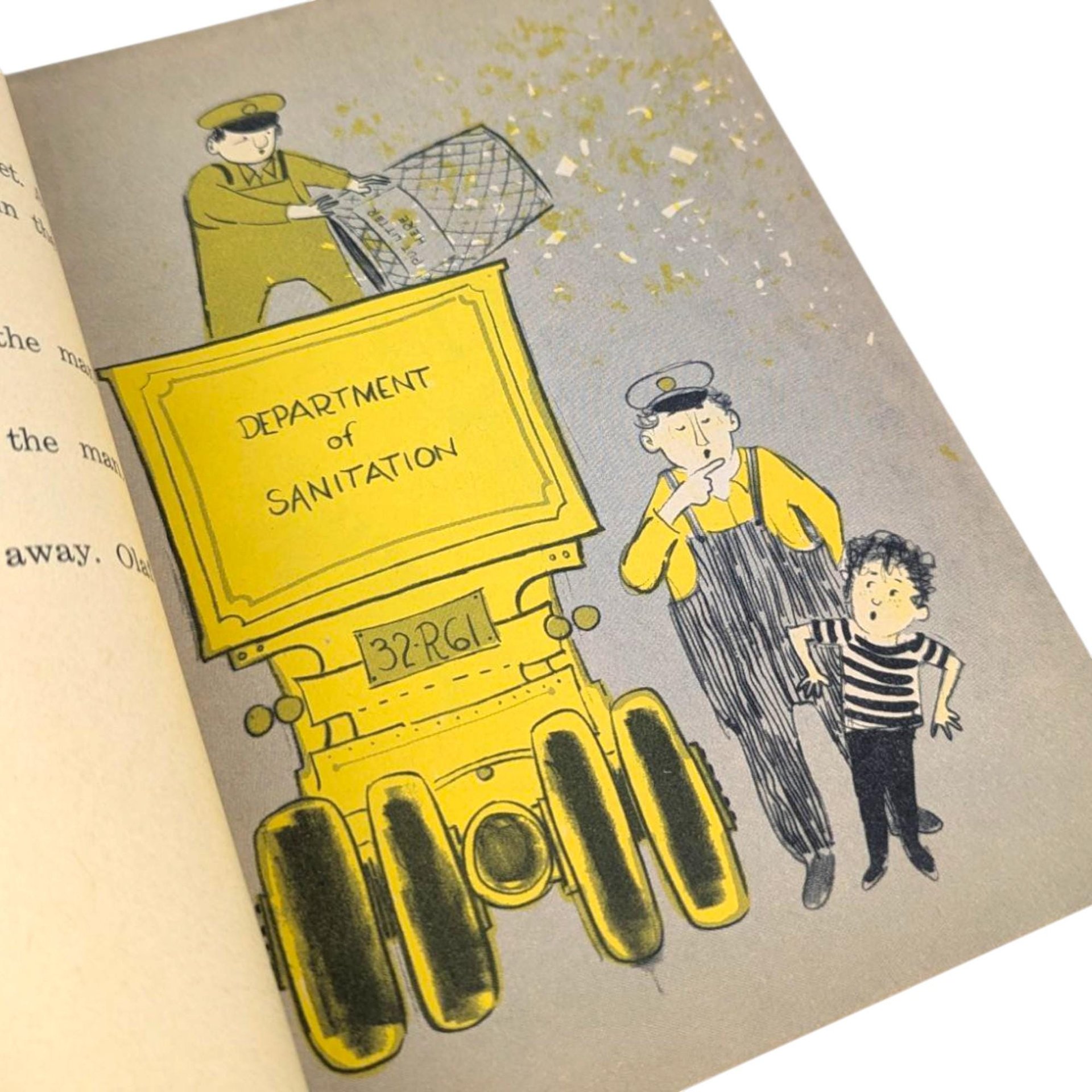 Vintage 1961 Olaf Reads Book: Joan Lexau Illustrated Softcover for Early Readers