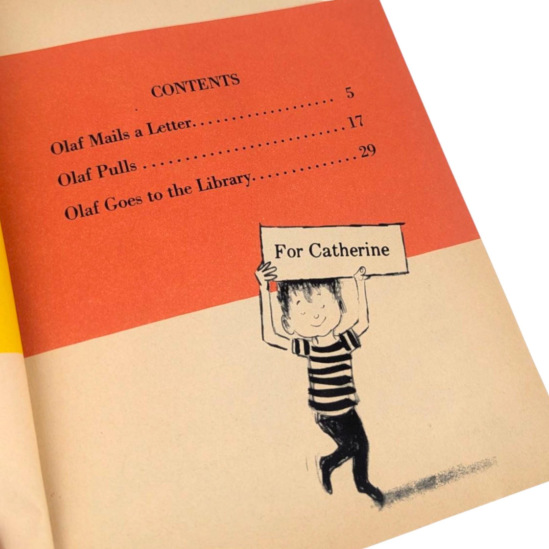 Vintage 1961 Olaf Reads Book: Joan Lexau Illustrated Softcover for Early Readers