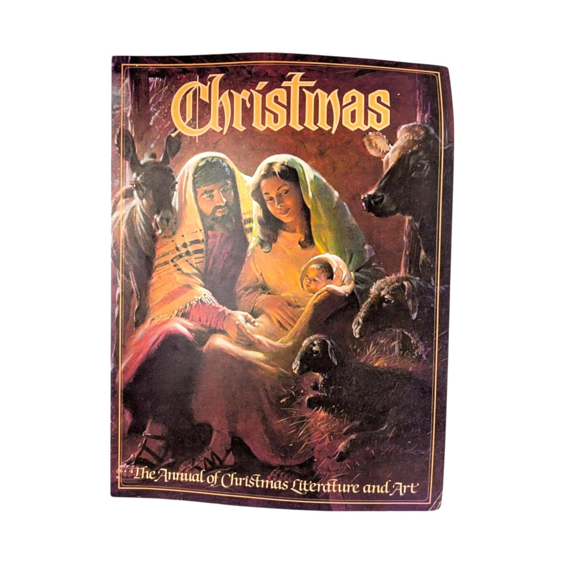 Vintage 1980s Christmas Literature Art Annuals Set of 3 Holiday Reading