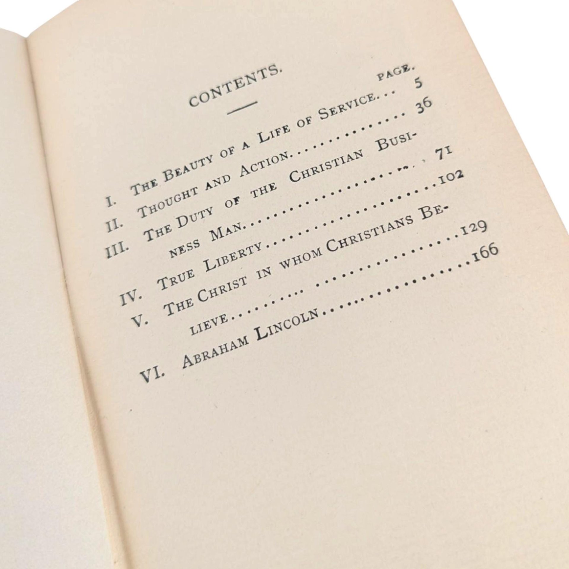 Antique "Addresses" Hardcover Book: Phillips Brooks Sermons, H.M. Caldwell Publisher