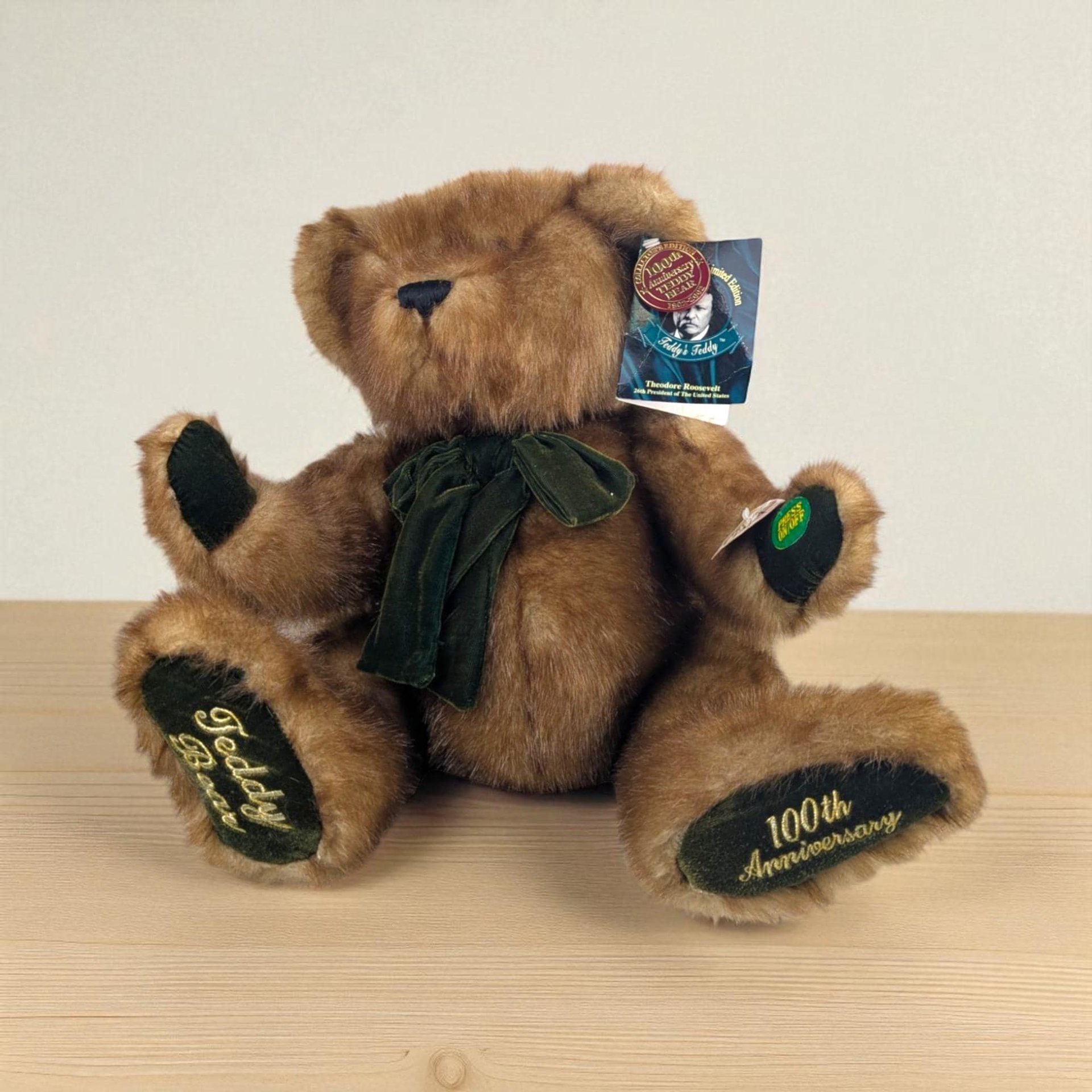 Vintage 2002 Talking Teddy Bear Plush: Dandee 100th Anniversary Collector's Edition