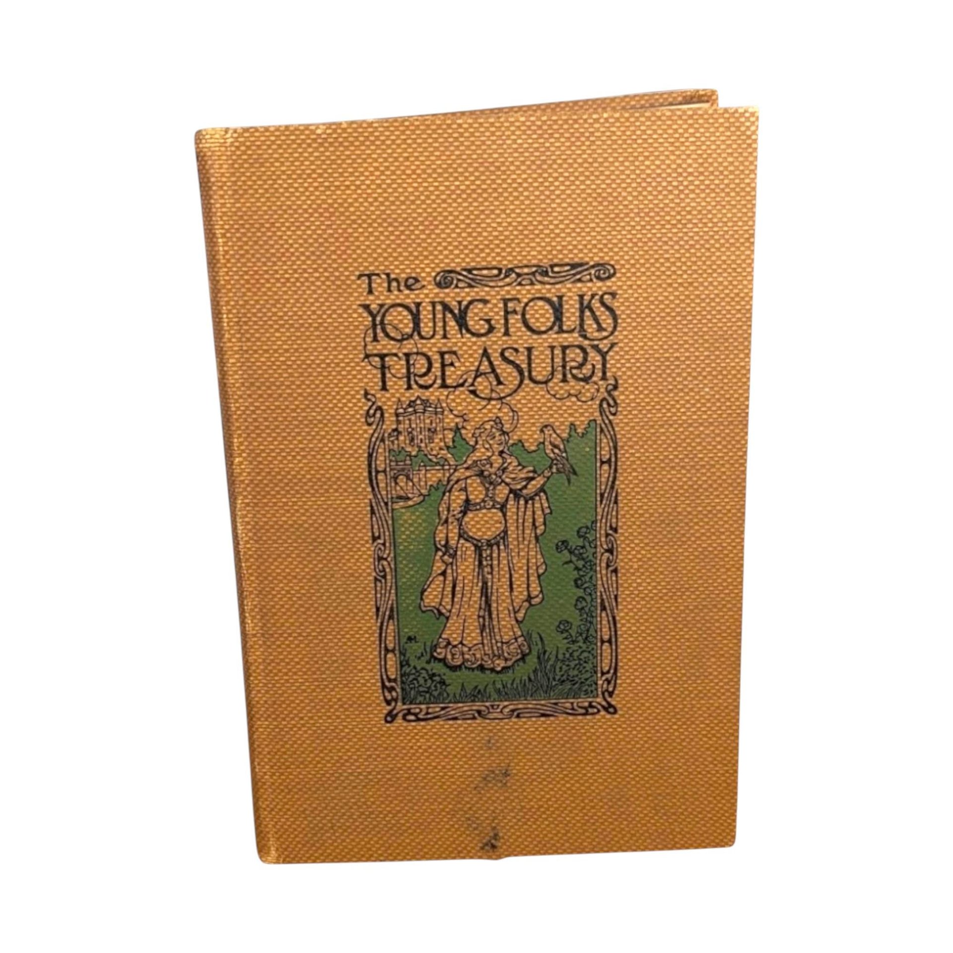 Antique 1909 Young Folks' Treasury: Illustrated Children's Literature Collection