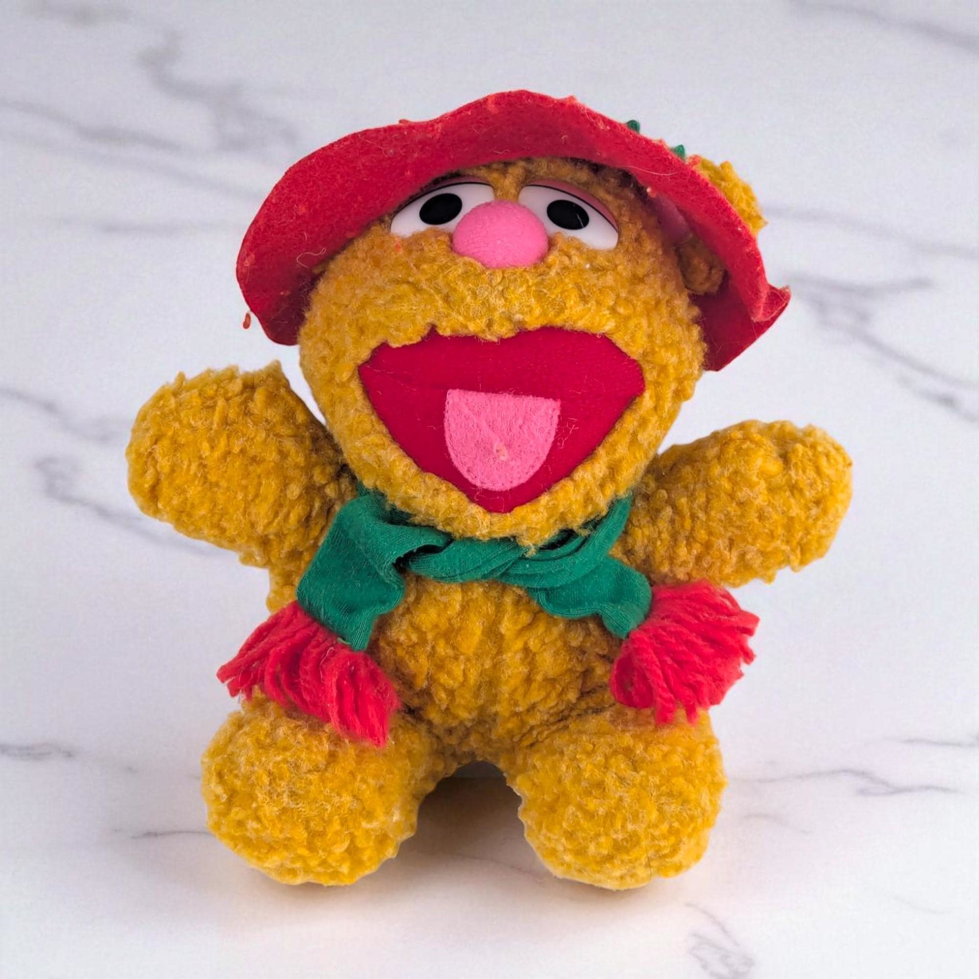 Vintage 1987 McDonald's Fozzie Bear Plush: Jim Henson Muppets Toy