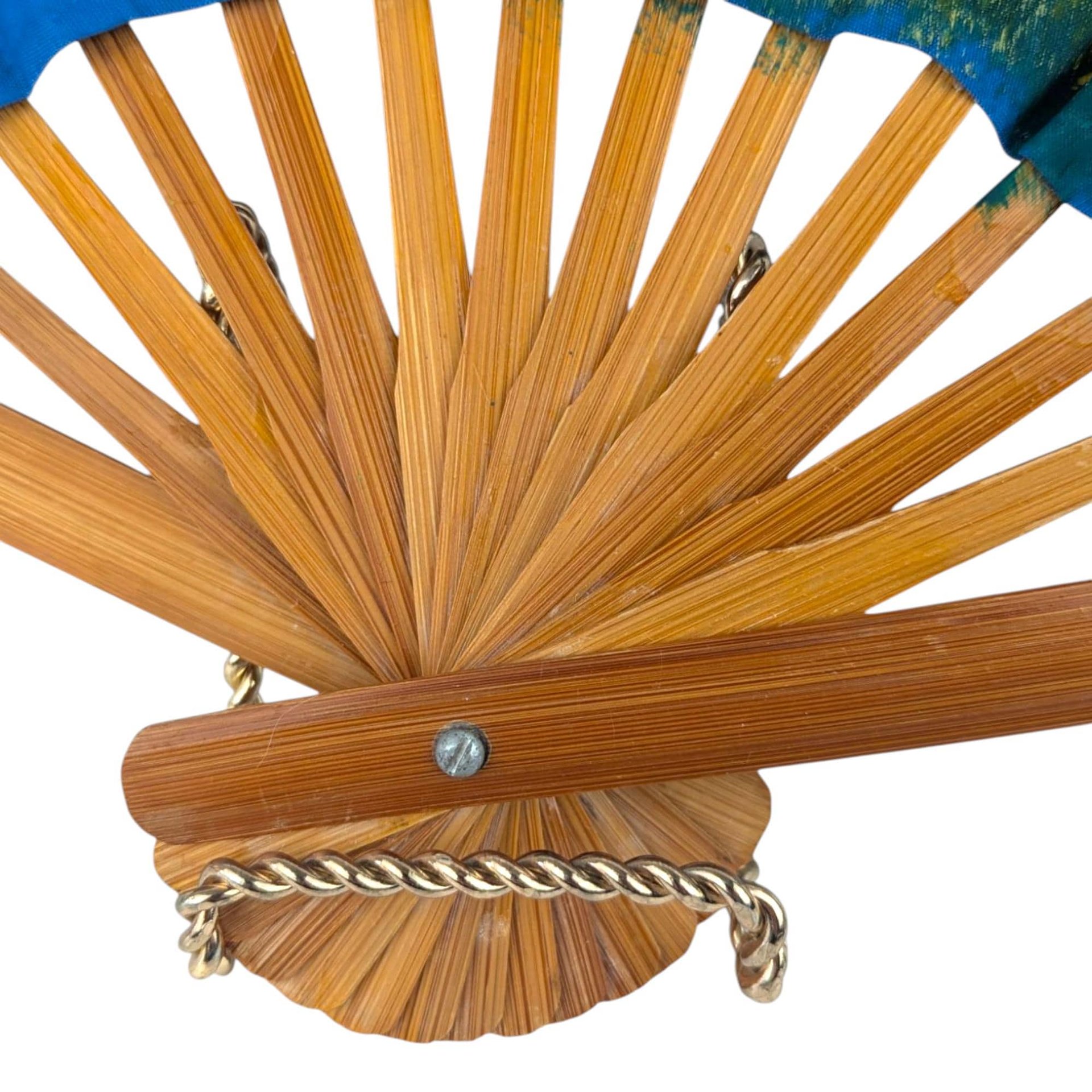 Vintage Asian Inspired Decorative Fans: Cloth, Wood & Plastic Wall Decor