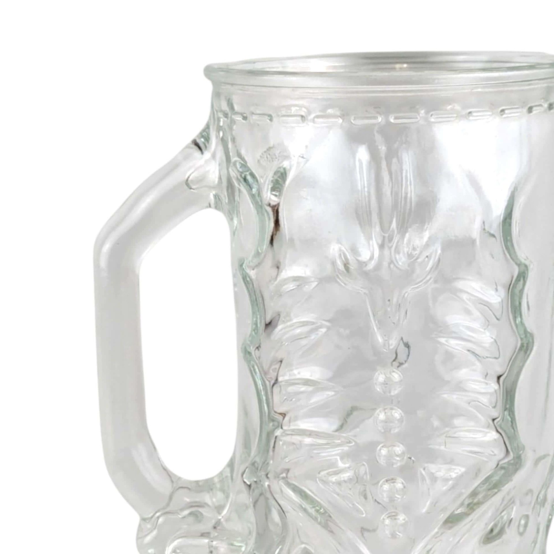 Vintage Glass Cowboy Boot Stein: Western Style Barware