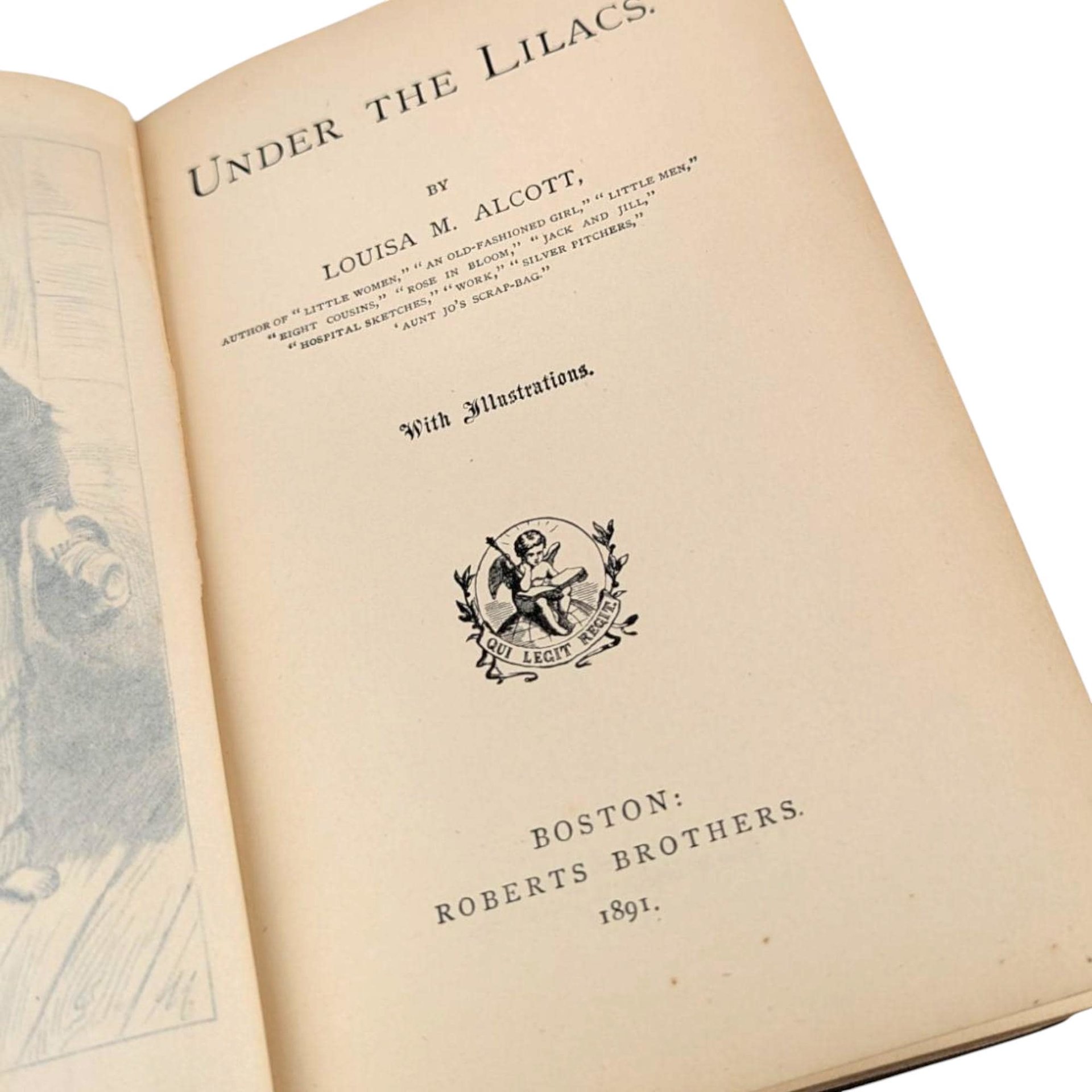 Antique "Under the Lilacs" Book by Louisa May Alcott - 1878 Collectible Classic